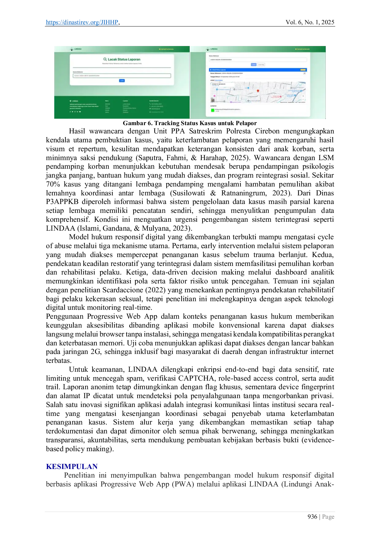 JURIS Model Hukum Responsif Digital Berbasis Progressive Web App Untuk Transformasi Penanganan Kekerasan Seksual Anak Pengembangan Aplikasi Lindaa Lindungi Anak Anak