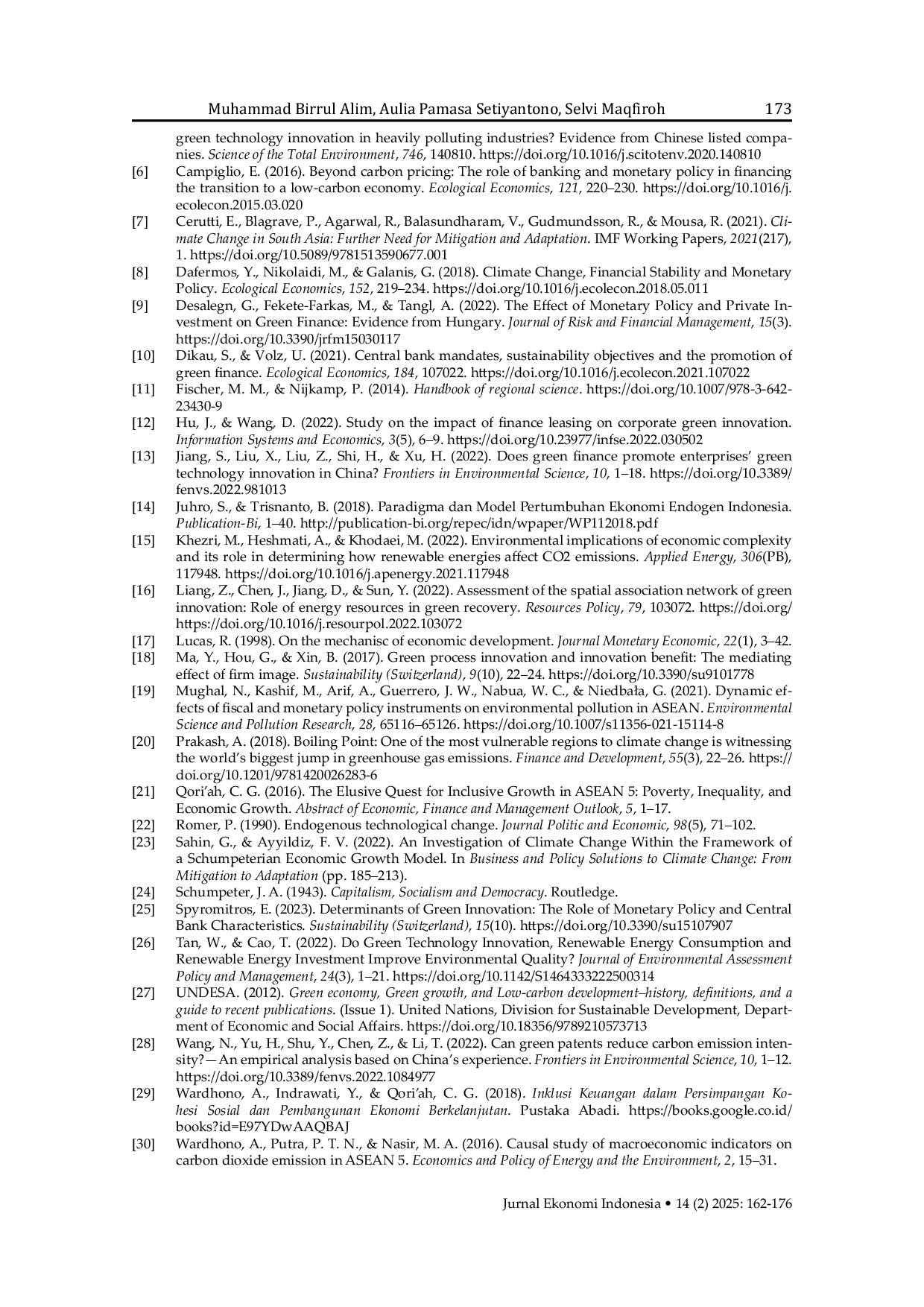 JURIS Central bank transparency and green innovation policy in Indonesia