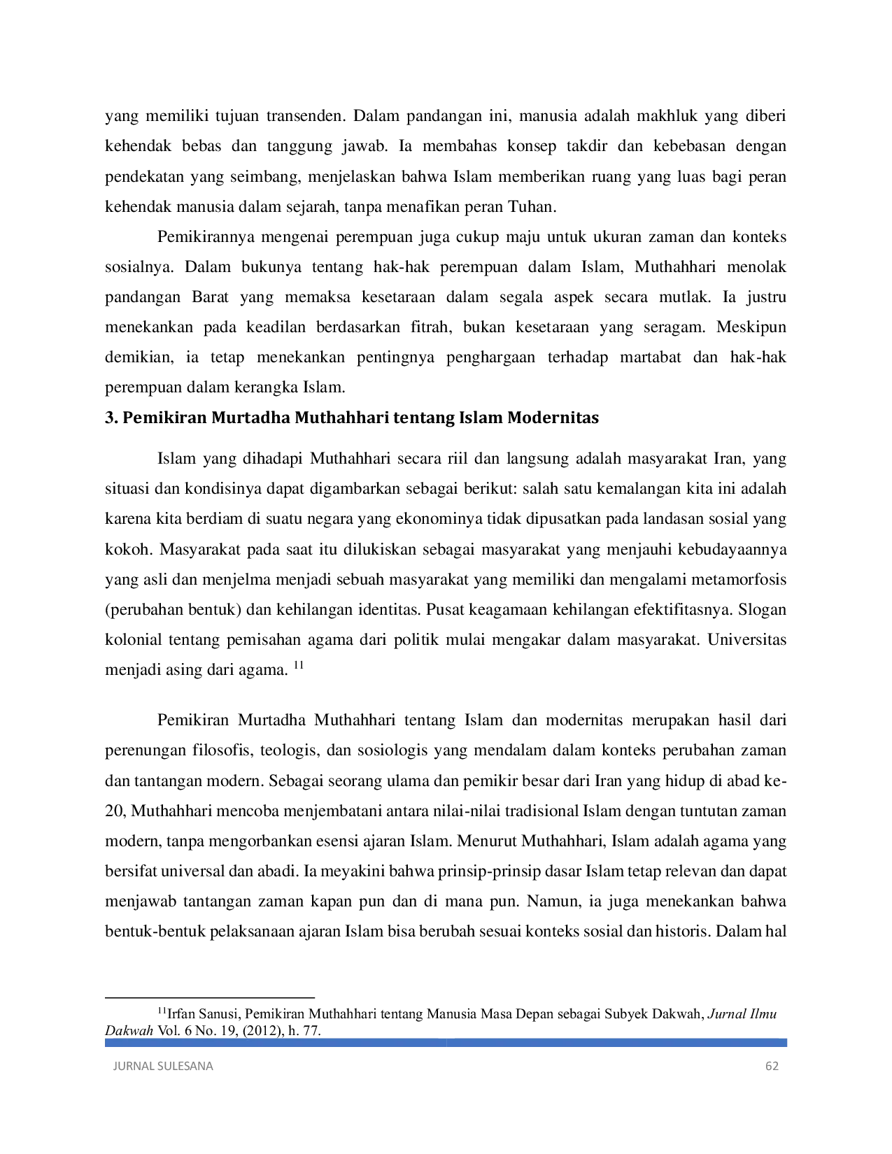 JURIS Pemikiran Etika Murtada Muthahhari