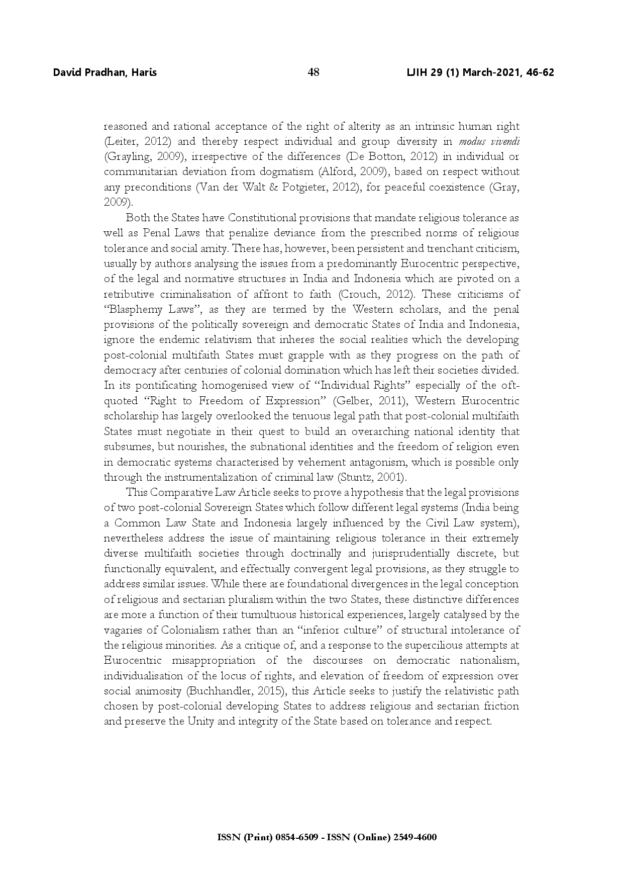 juris Religious tolerance in multifaith democracies a comparative legal study of Indonesia and India
