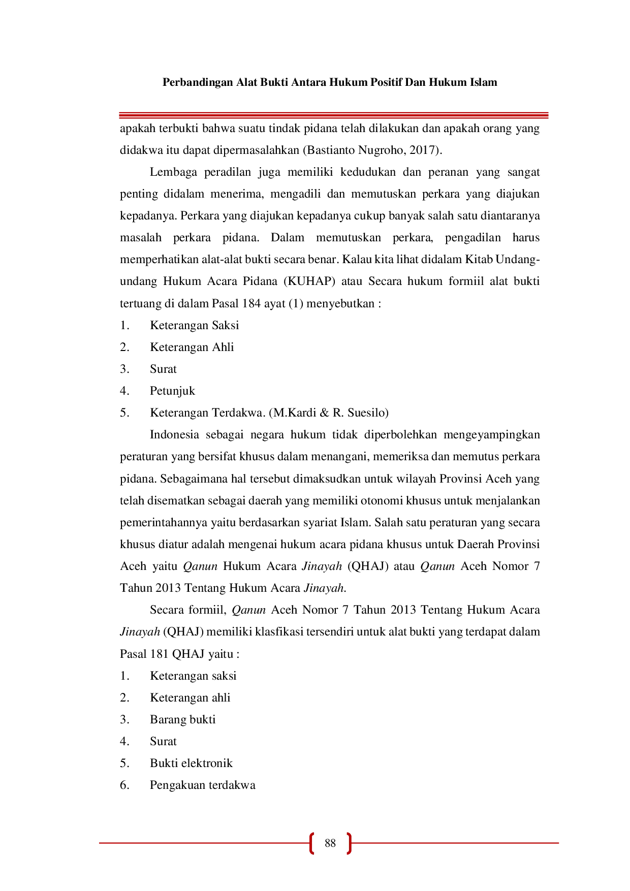 JURIS Perbandingan Alat Bukti Antara Hukum Positif Dan Hukum Islam