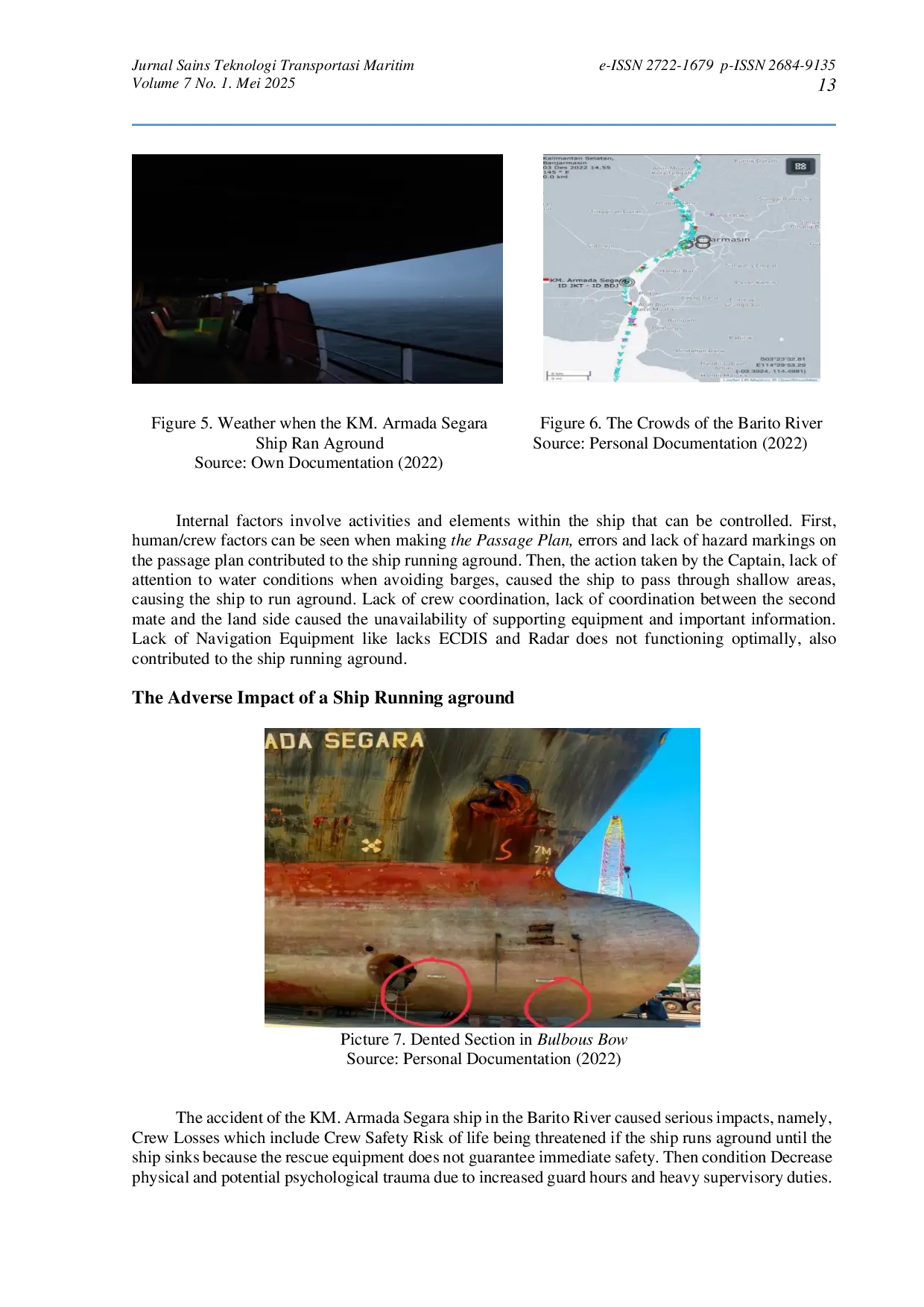 JURIS Application Of Passage Plan To Avoid Ship Aground In Barito River Case Study On Km Fleet Fresh