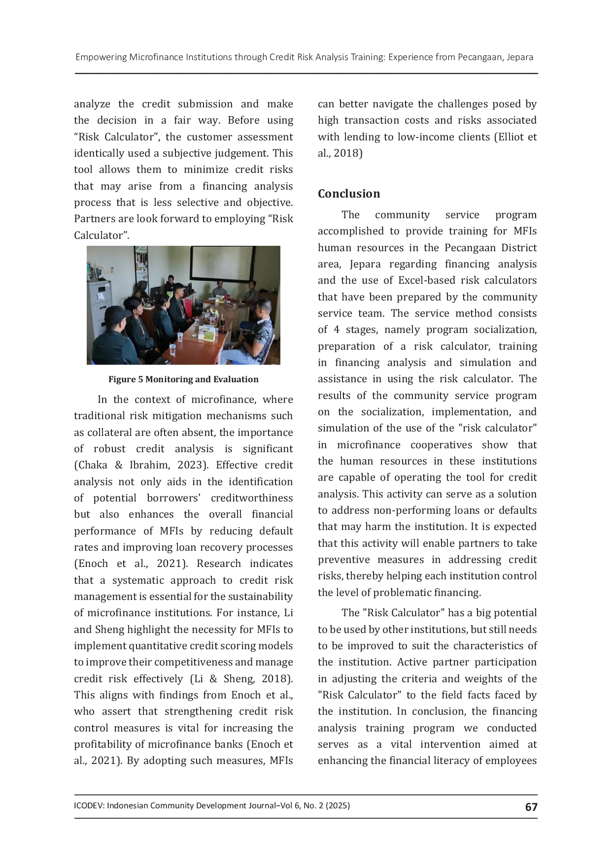 JURIS Empowering Microfinance Institutions through Credit Risk Analysis Training Experience from Pecangaan Jepara