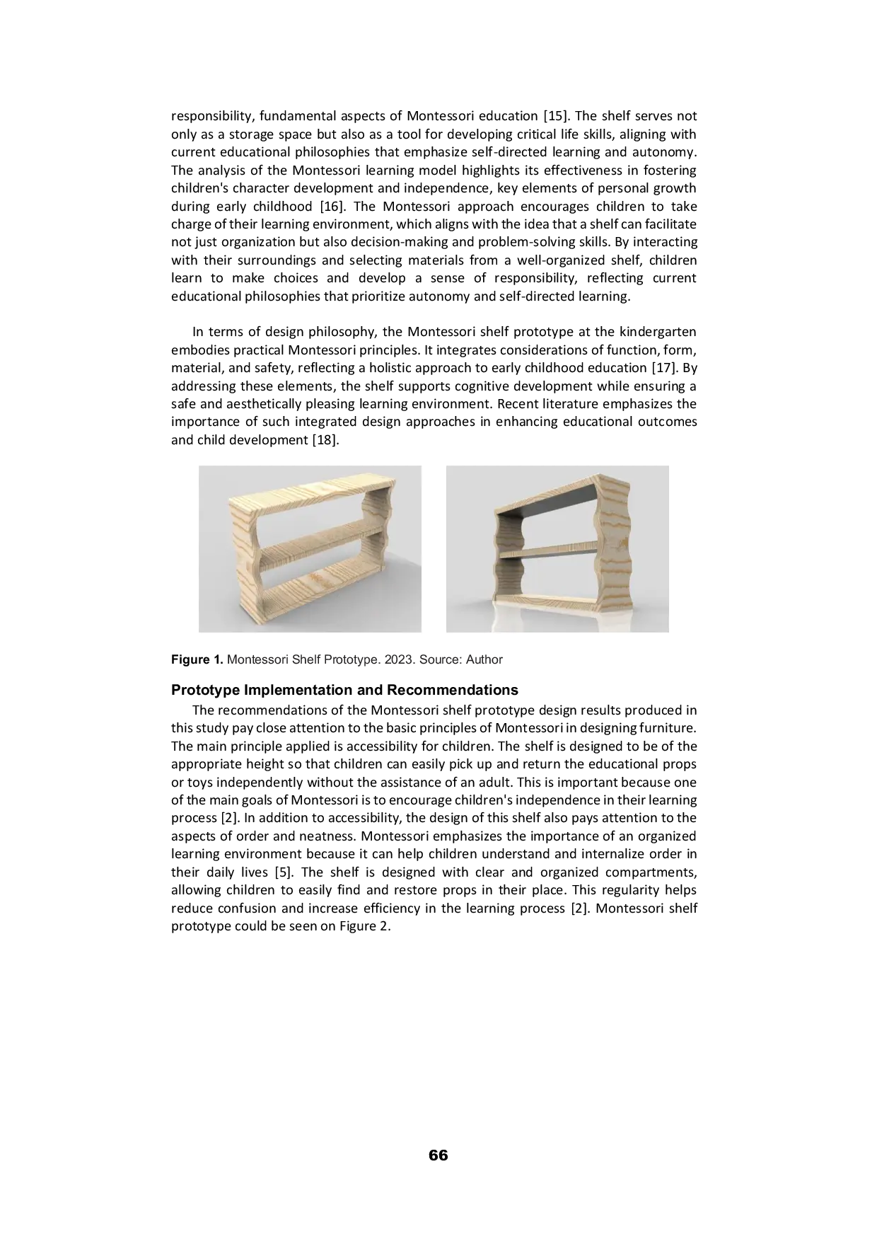 JURIS Shelf Design for Montessori Teaching Environment at Graha Ananda Kindergarten West Bandung Regency