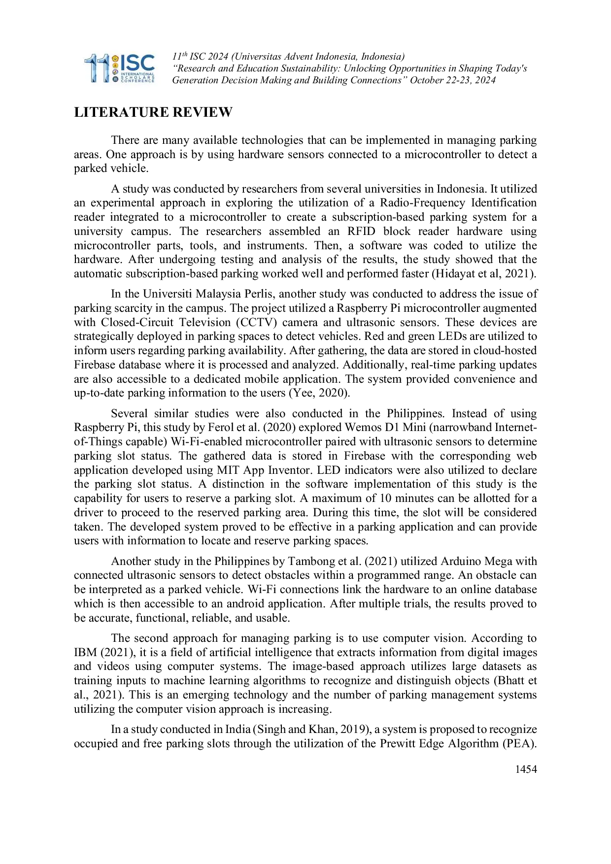 JURIS Vehicle Parking Area Monitoring and Management System using Computer Vision
