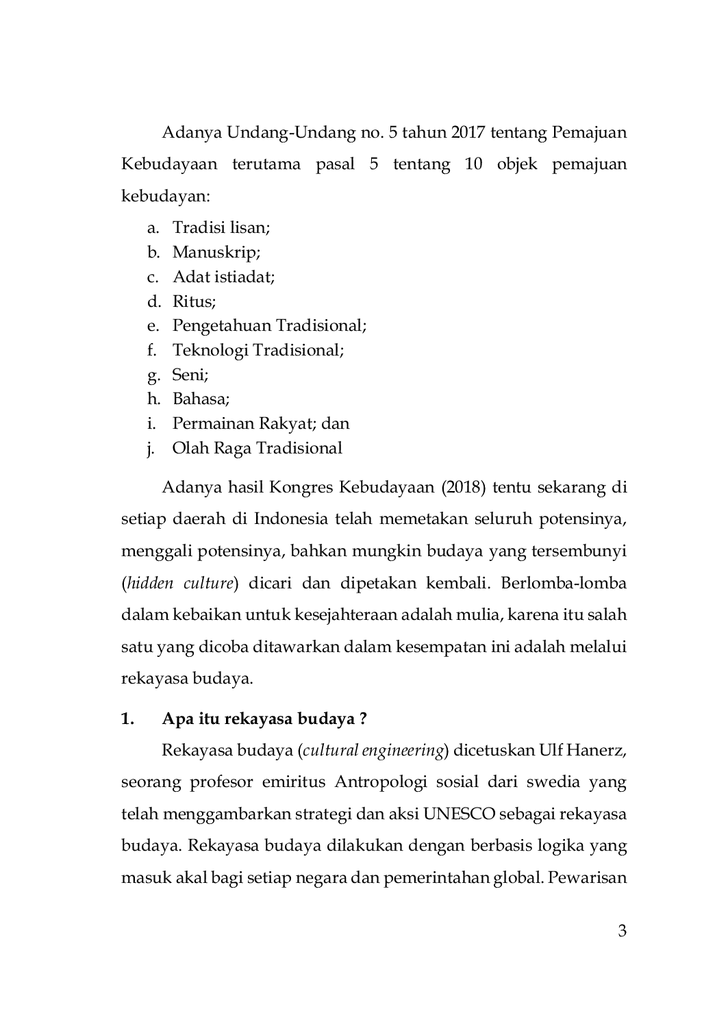 JURIS Rekayasa Budaya dalam Pariwisata