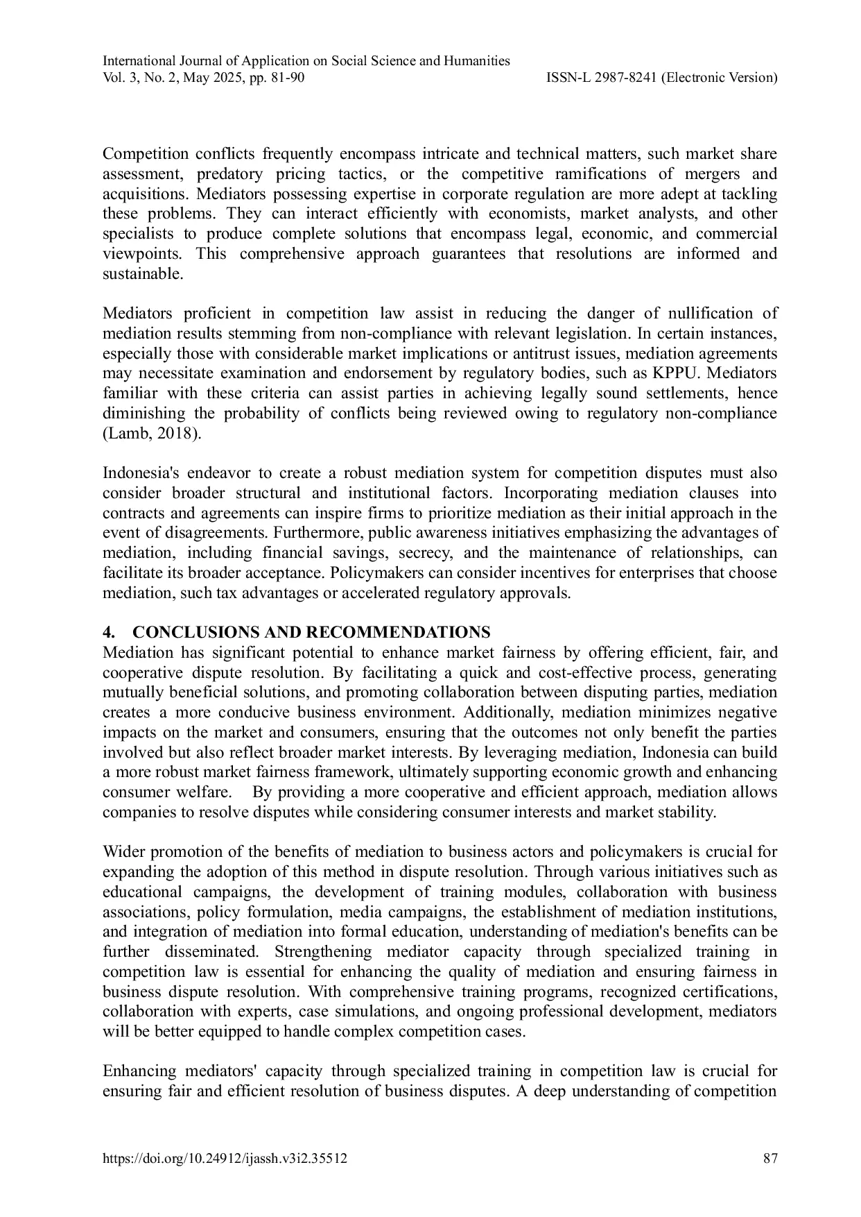 JURIS Strengthening Market Fairness The Role of Mediation in Resolving Competition Disputes