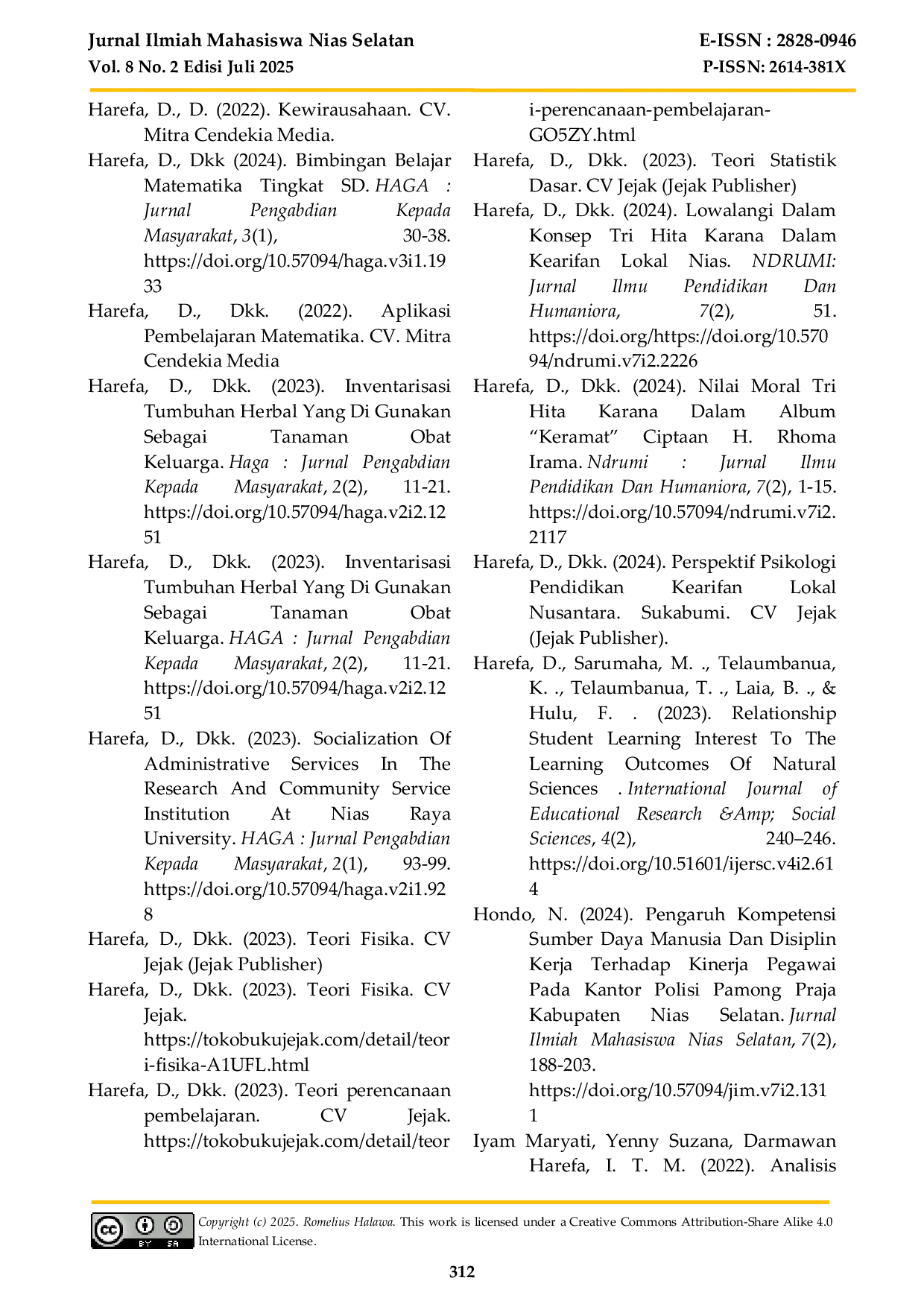 JURIS Pengaruh Kompensasi dan Motivasi Kerja Terhadap Kepuasan Kerja Anggota Satuan Polisi Pamong Praja Kabupaten Nias Selatan