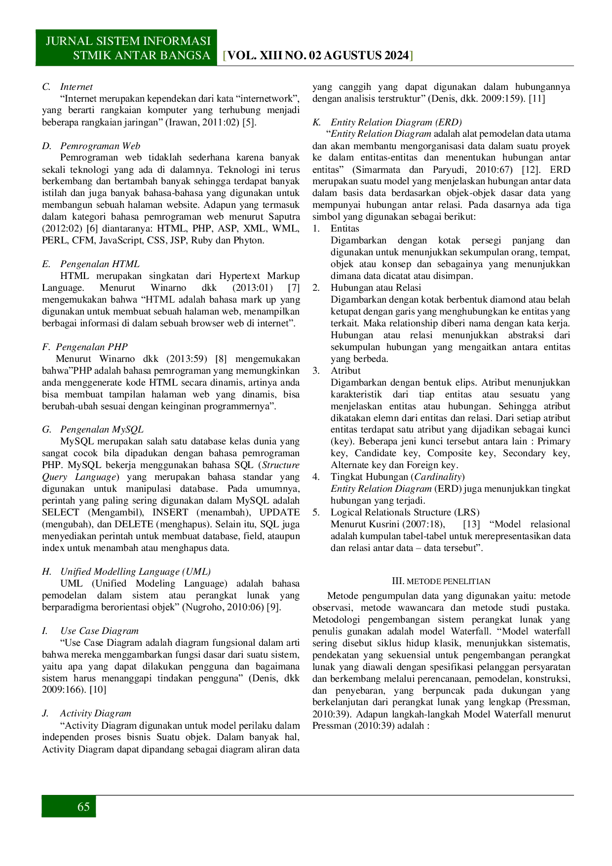 JURIS Sistem Informasi Kemahasiswaan Berbasis Web