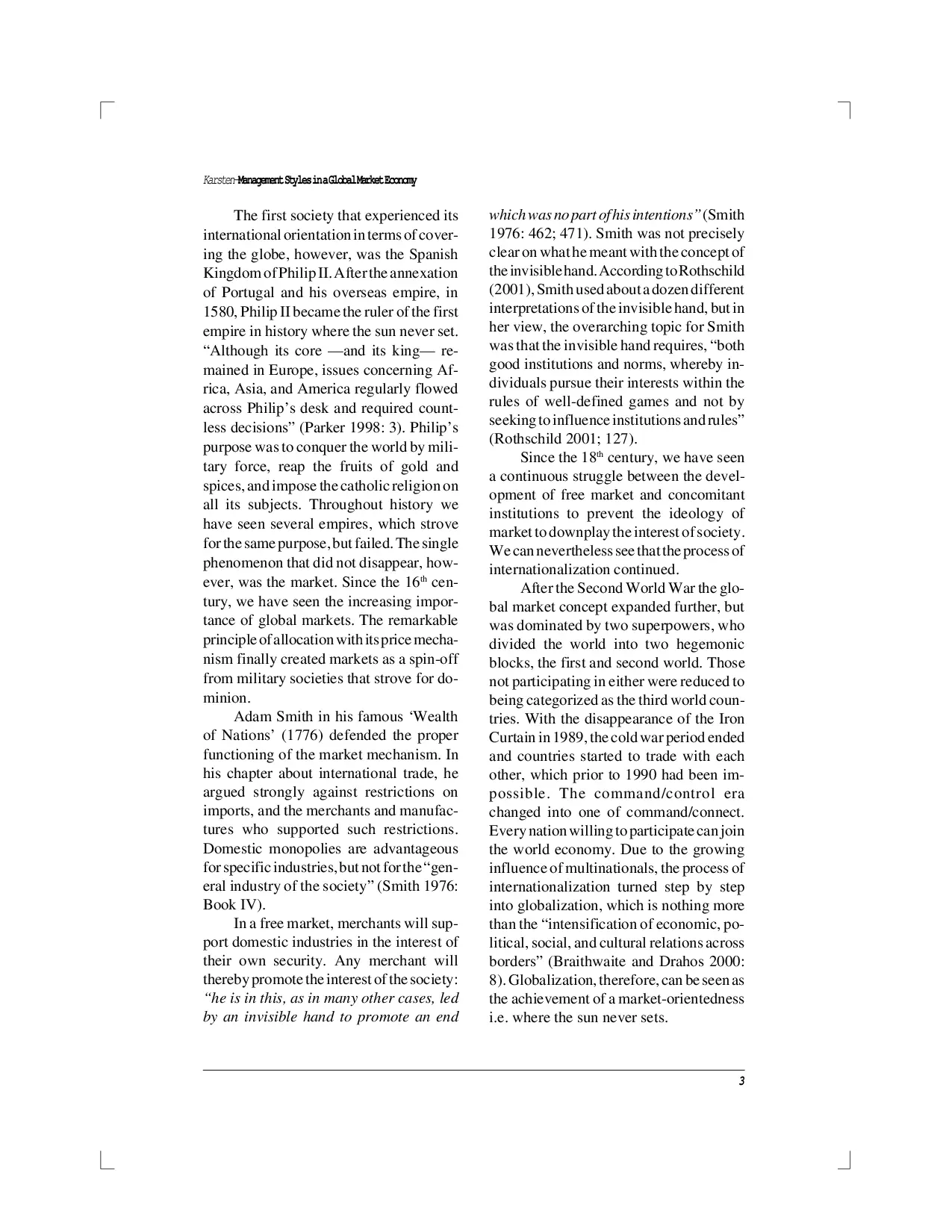 juris Management Styles in a Global Market Economy