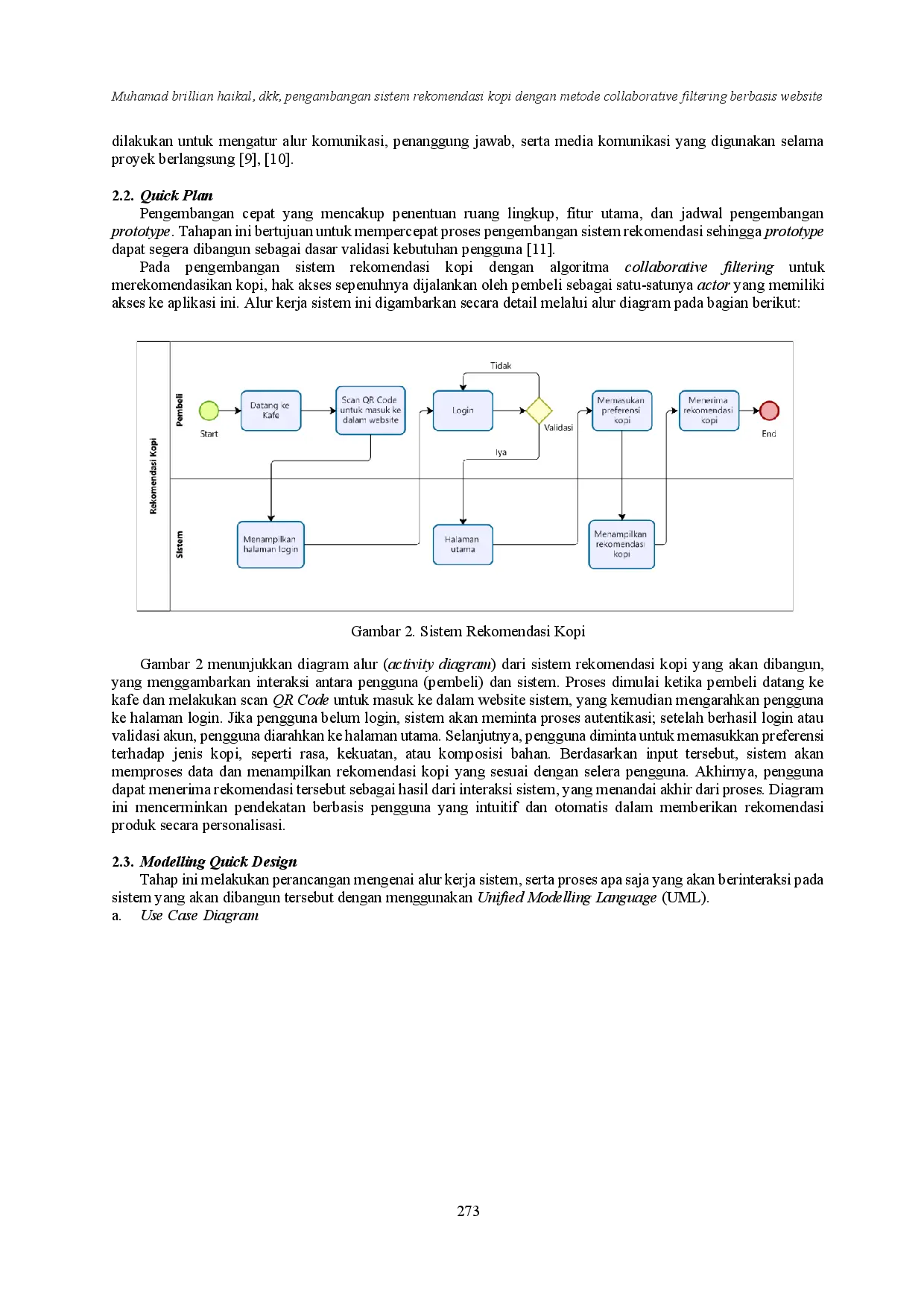 juris Pengembangan Sistem Rekomendasi Kopi Dengan Metode Collaborative Filtering Berbasis Website