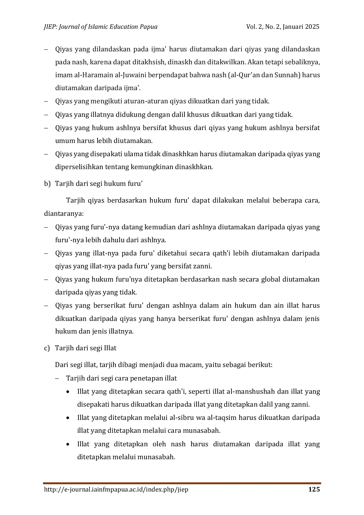 JURIS Taarudh Al adillah dan Tarjih dalam Perspektif Ushul Fiqh