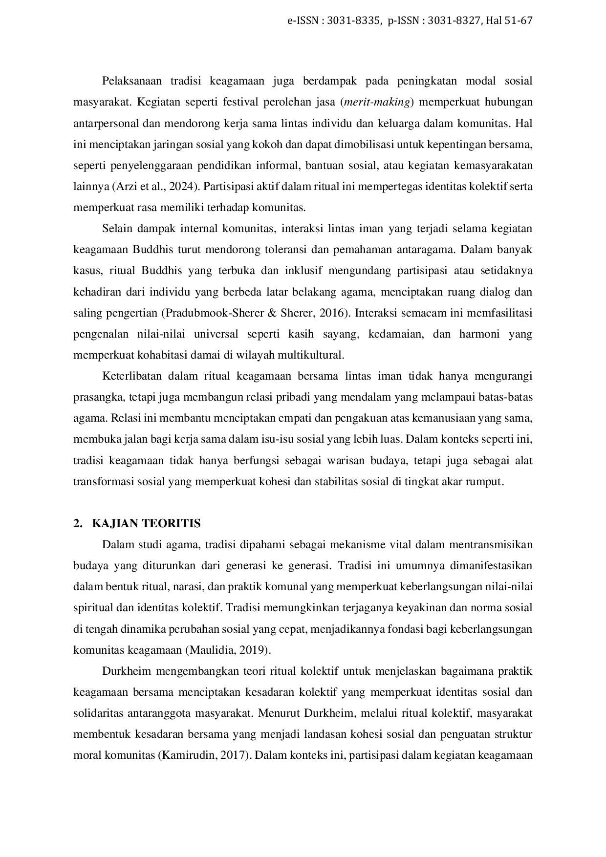 JURIS Pengaruh Tradisi Puja Bhakti Keliling terhadap Keaktifan Umat Buddha dalam Kegiatan Keagamaan di Desa Sumogawe