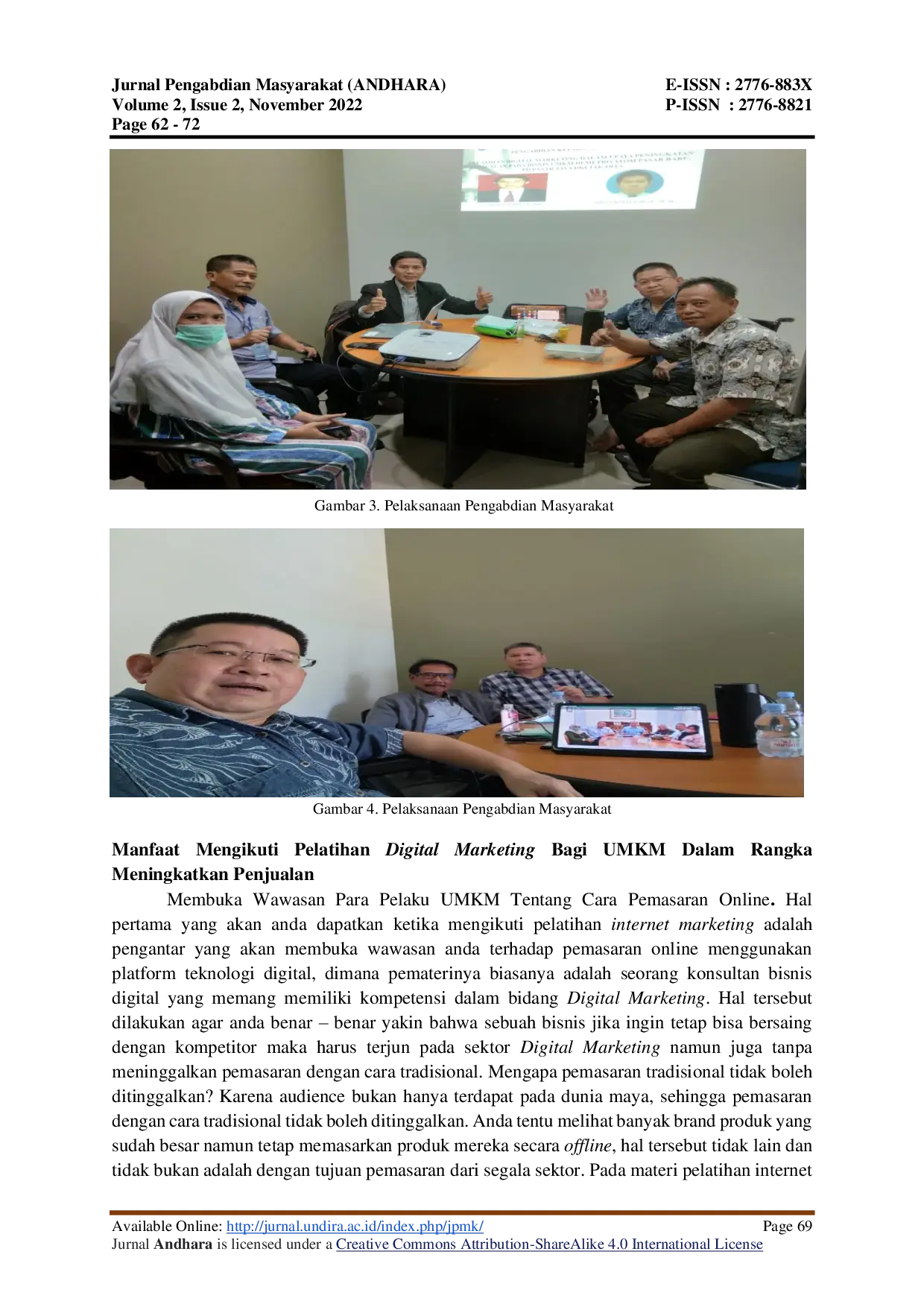 JURIS DIGITAL MARKETING TRAINING IN EFFORTS TO INCREASE SALES IN MSME BUSINESS IN METRO ATOM PASAR Baru PD PASAR JAYA DKI JAKARTA DIGITAL MARKETING TRAINING IN EFFORTS TO INCREASE SALES IN MSME BUSINESS