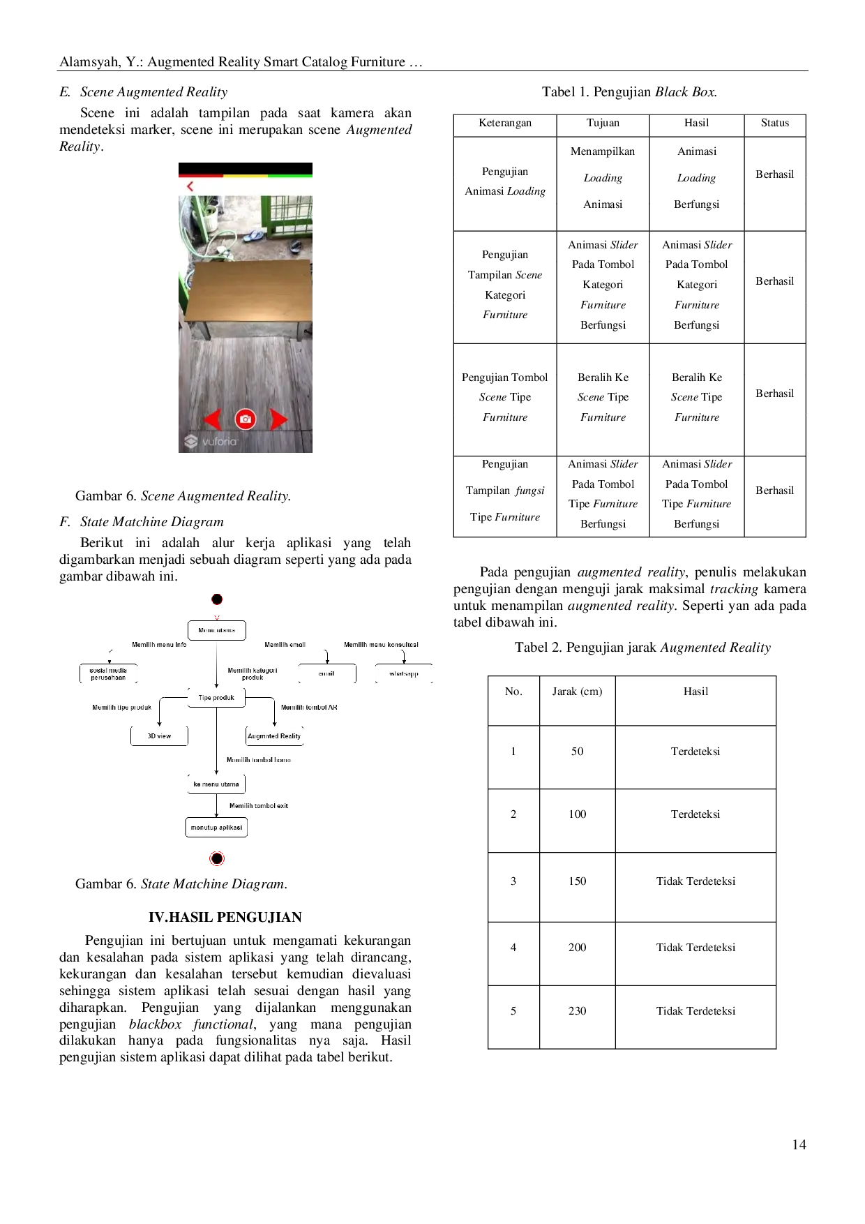 JURIS Augmented Reality Smart Catalog Furniture Pada CV Rorompok Menggunakan User Defined Target