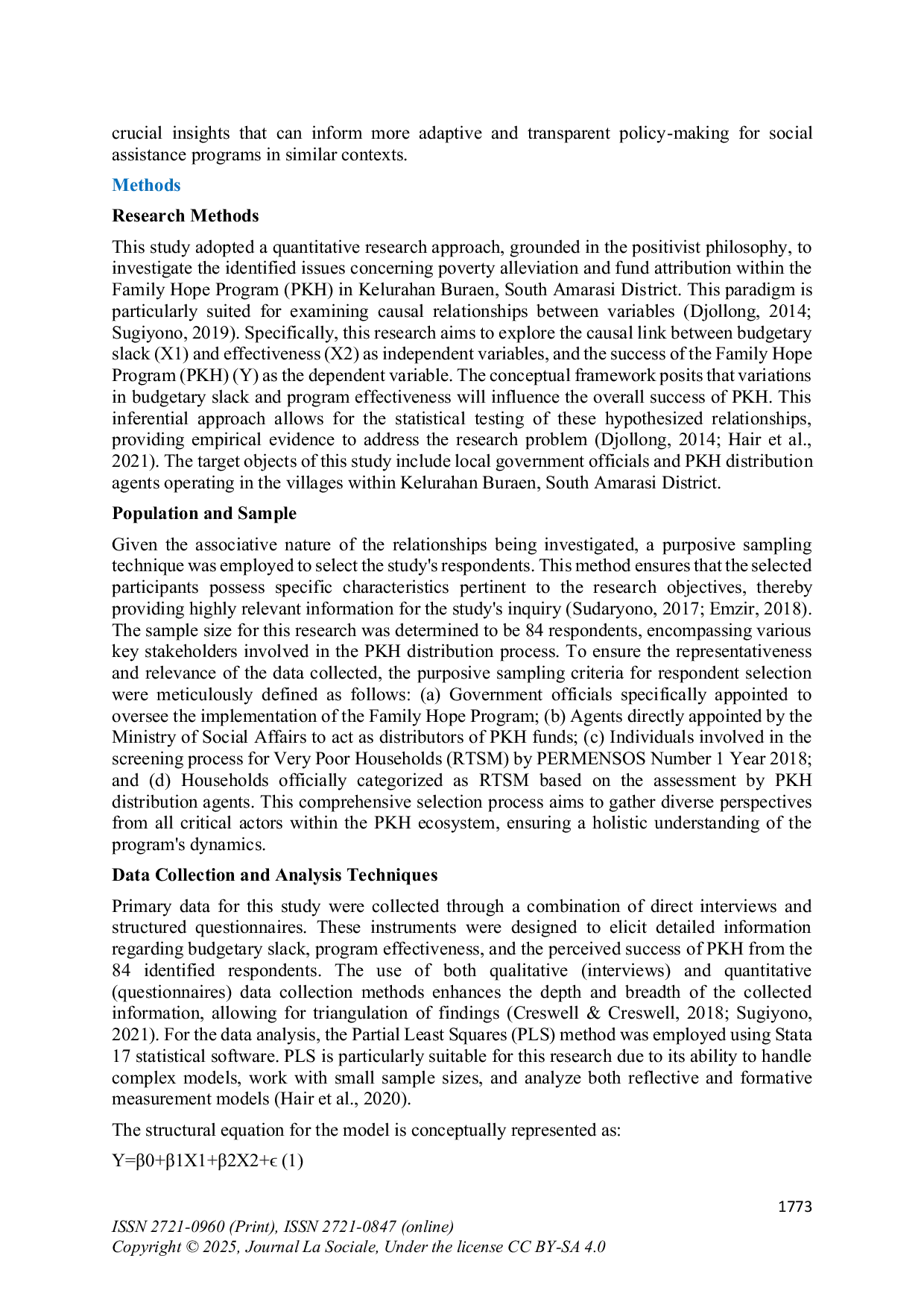 JURIS Analysis of Budgetary Slack Indications in the Implementation Effectiveness of the Family Hope Program