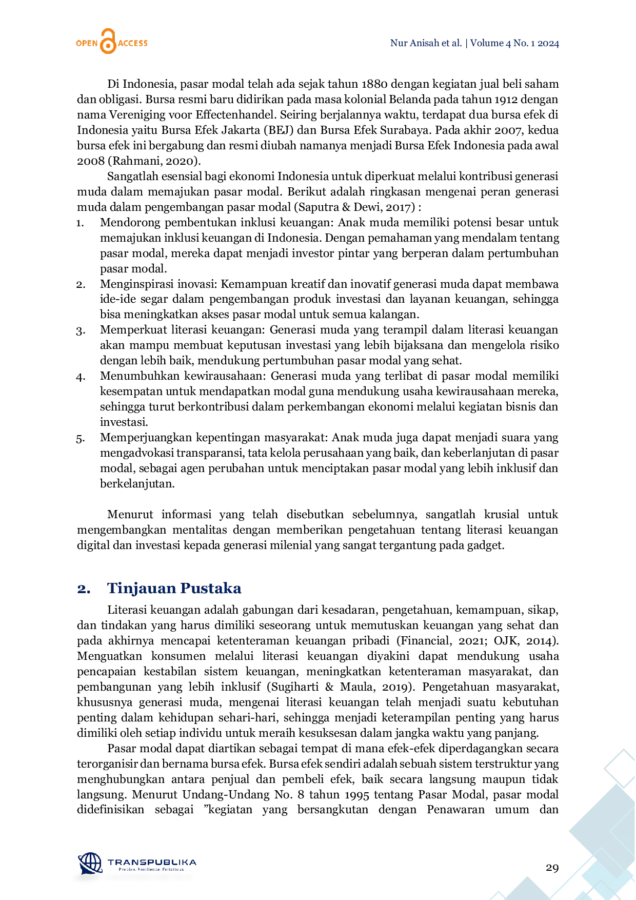 JURIS Edukasi Literasi Keuangan dan Investasi di Pasar Modal bagi Generasi Muda