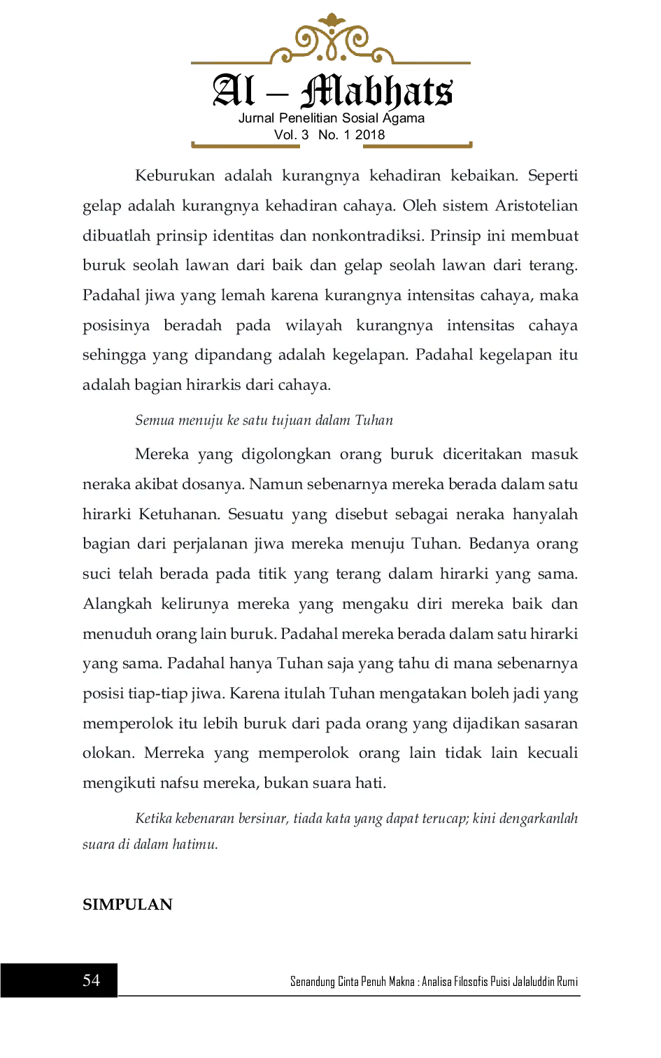 JURIS Senandung Cinta Penuh Makna Analisa Filosofis Puisi Jalaluddin Rumi