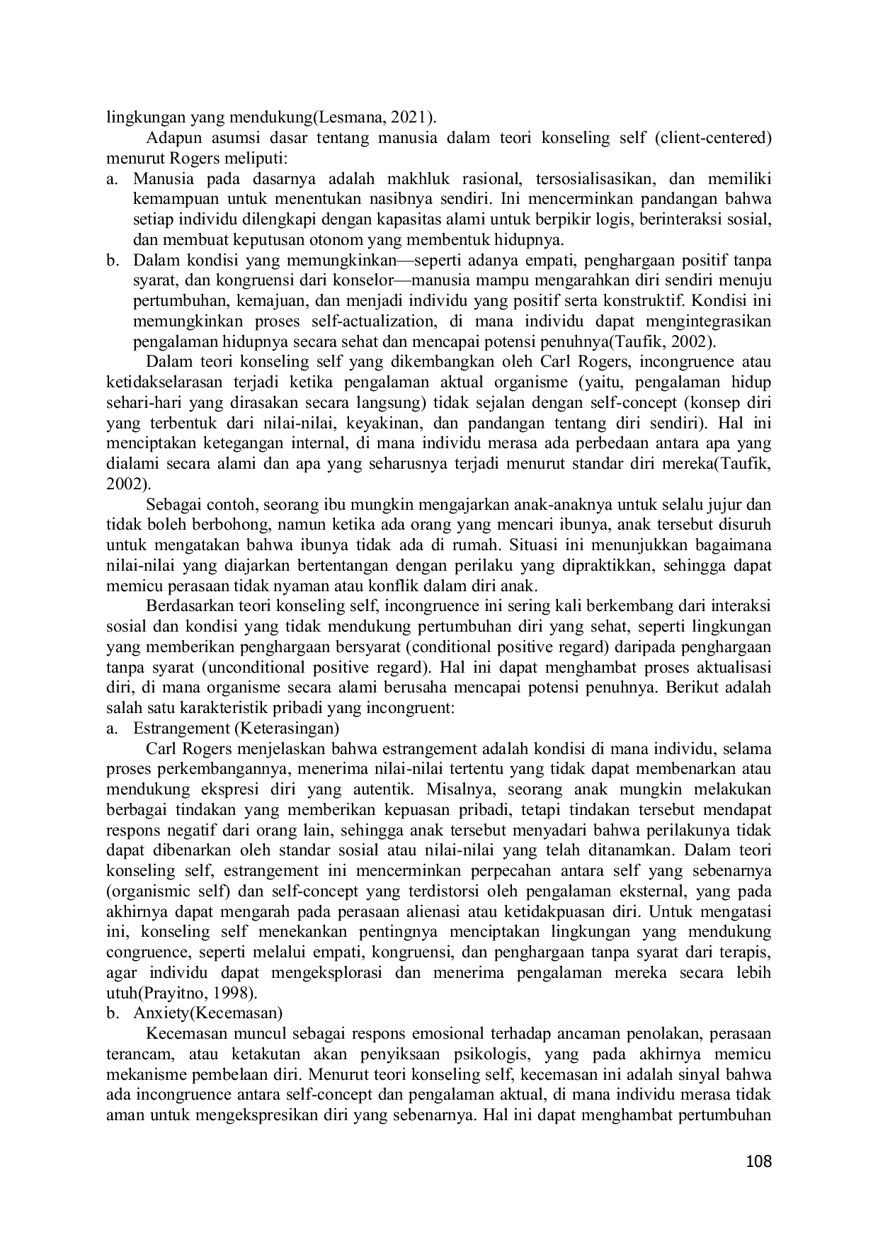 JURIS Tinjauan Literatur Konseling Self Dalam Pendekatan Kualitatif