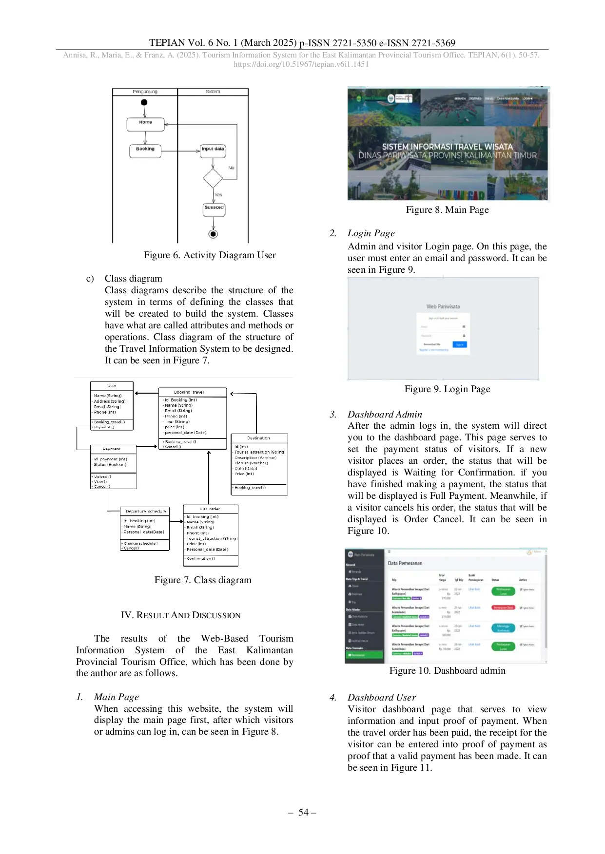 JURIS Tourism Information System for the East Kalimantan Provincial Tourism Office