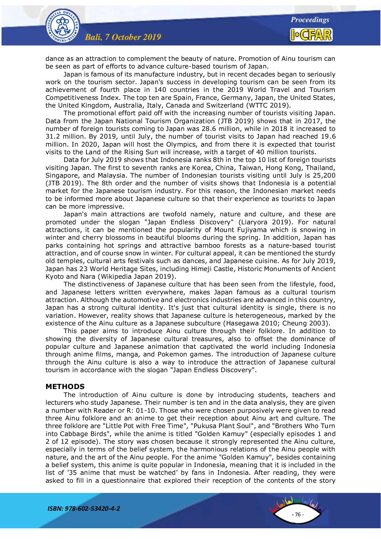 JURIS Promoting Japanese Cultural Tourism Through Appreciation Of Ainu Folktales And Anime