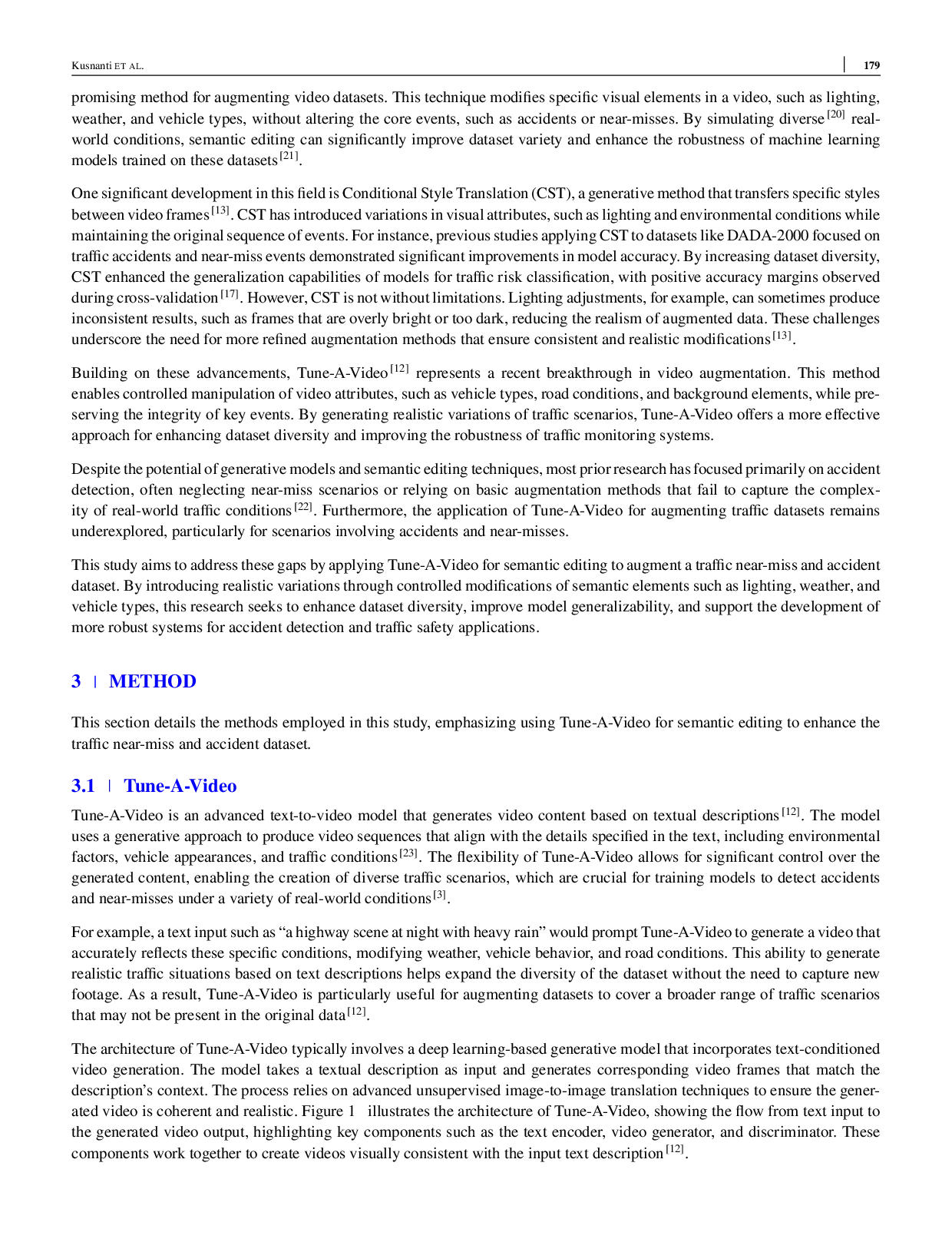JURIS Semantic Editing of Traffic Near Miss and Accident Dataset Using Tune A Video