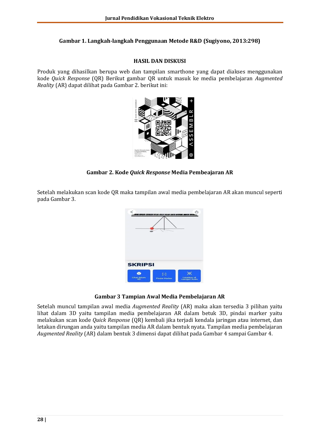 JURIS Pengembangan Media Pembelajaran Berbasis Augmented Reality AR Pada Mata Pelajaran Penerapan Sistem Radio Dan Televisi Kelas Xi Di Smk Negeri 39 Jakarta