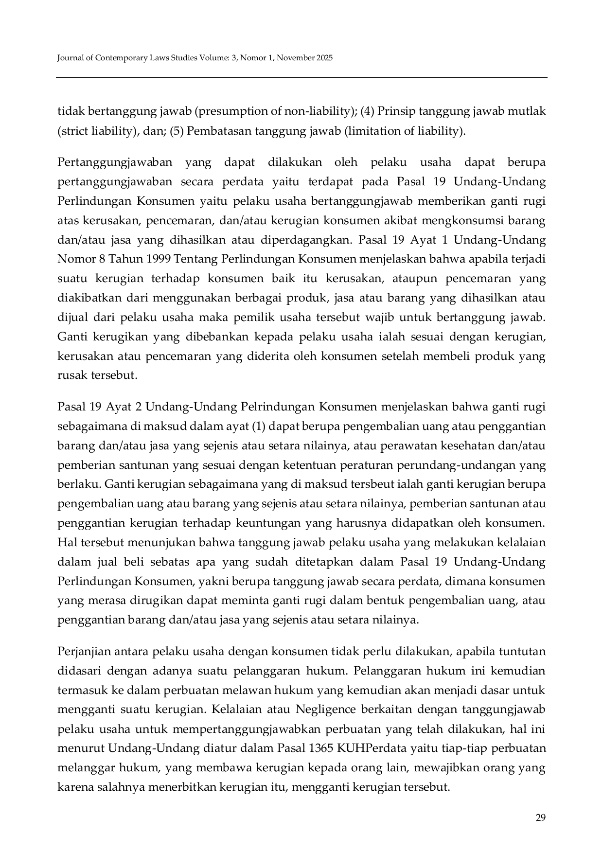 JURIS Perlindungan Hukum Pembeli Produk Tidak Sesuai Dihubungkan Undang Undang Nomor 8 Tahun 1999