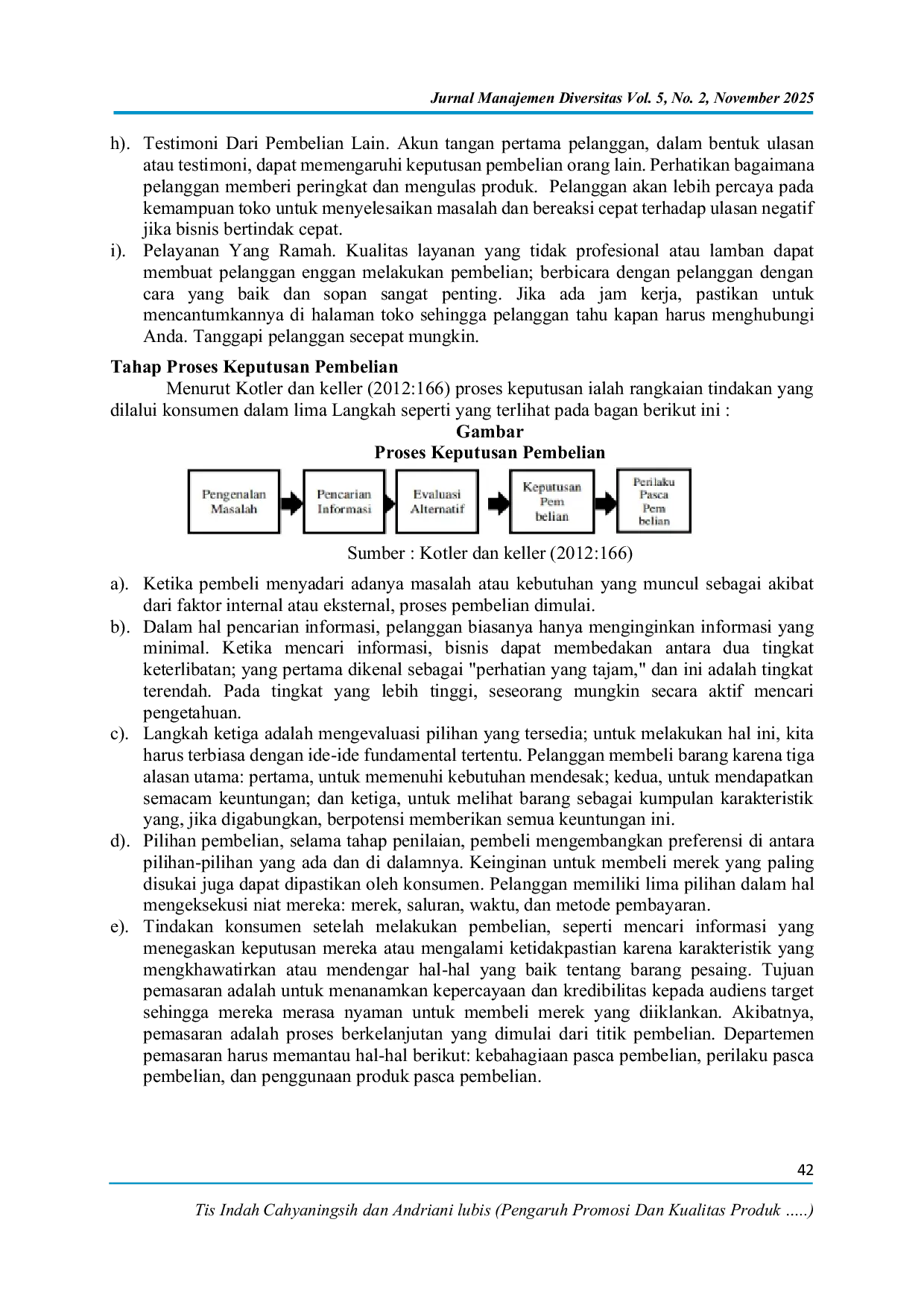 JURIS Pengaruh Promosi dan Kualitas Produk Kosmetik Wardah Terhadap Keputusan Pembelian di Shopee Studi Kasus di Wilayah Jakarta Timur