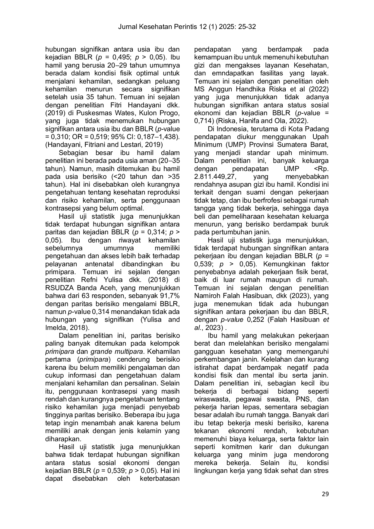 JURIS Analisis Case Control Paparan Asap Rokok Ibu Hamil terhadap Kejadian Berat Badan Lahir Rendah