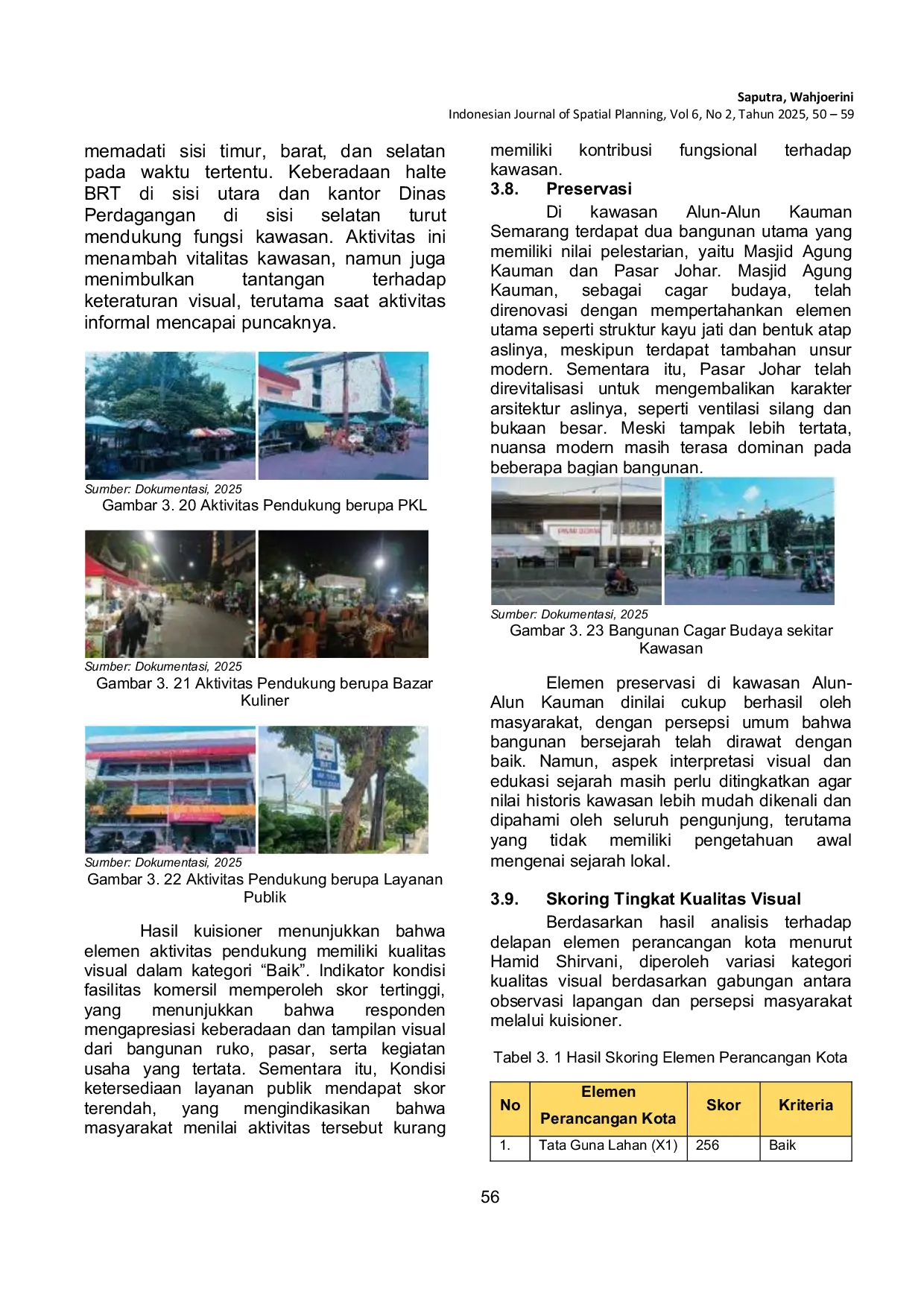 JURIS Kualitas Visual Elemen Perancangan Kota Pada Alun Alun Kauman Semarang