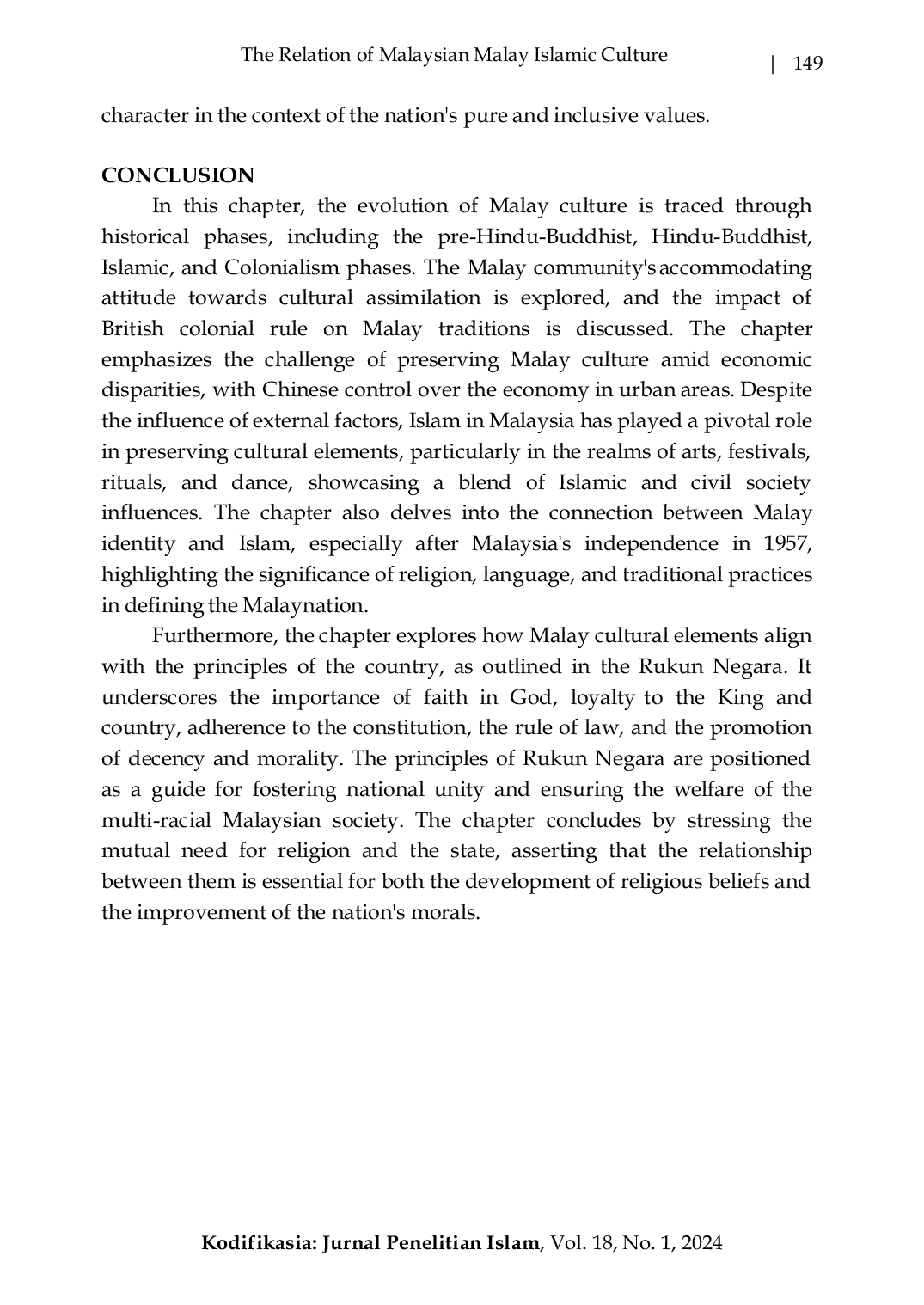 JURIS The Relation of Malaysian Malay Islamic Culture to National Identity and Ideology Pillar of the Nation