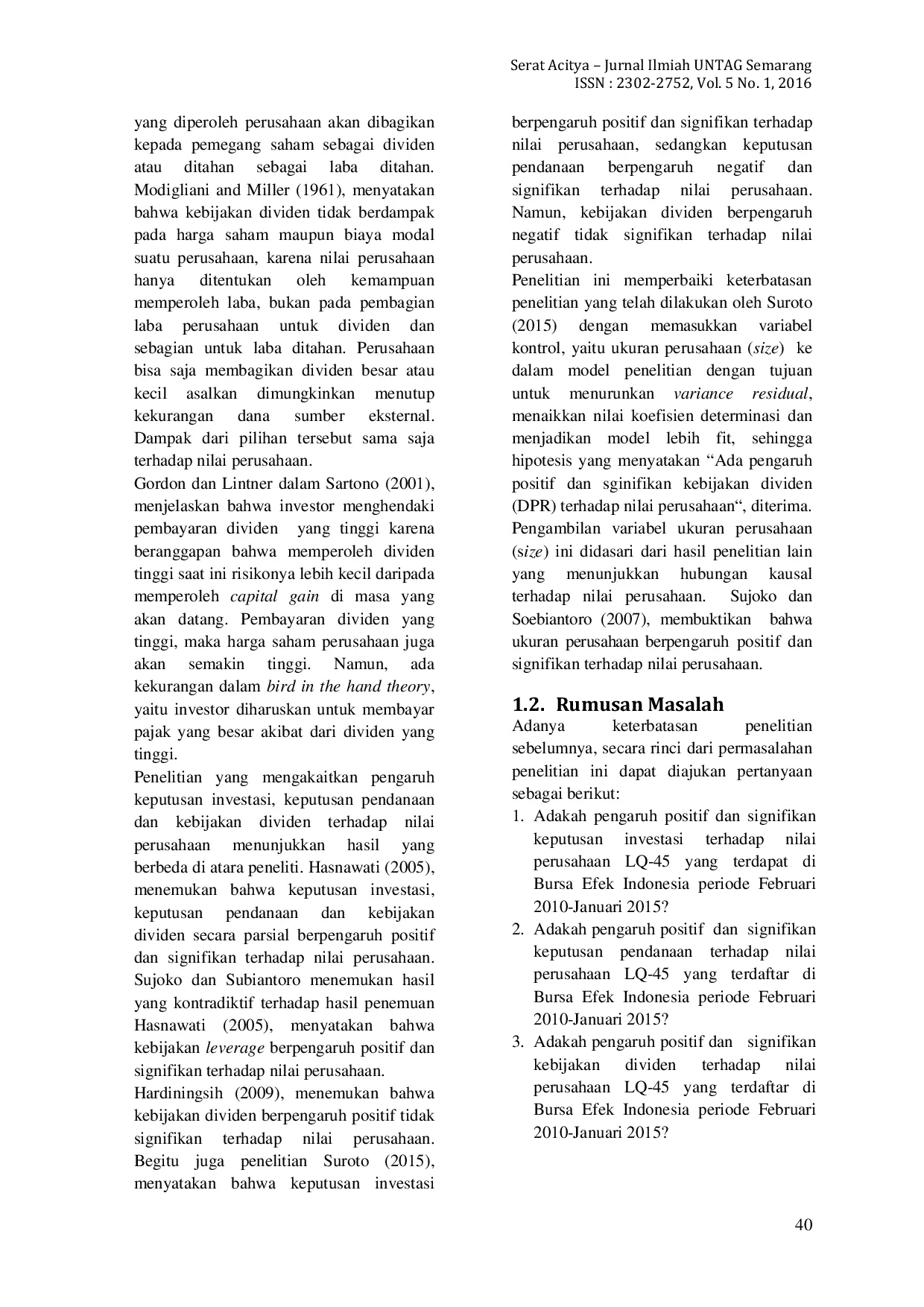 JURIS DETERMINAN NILAI PERUSAHAAN