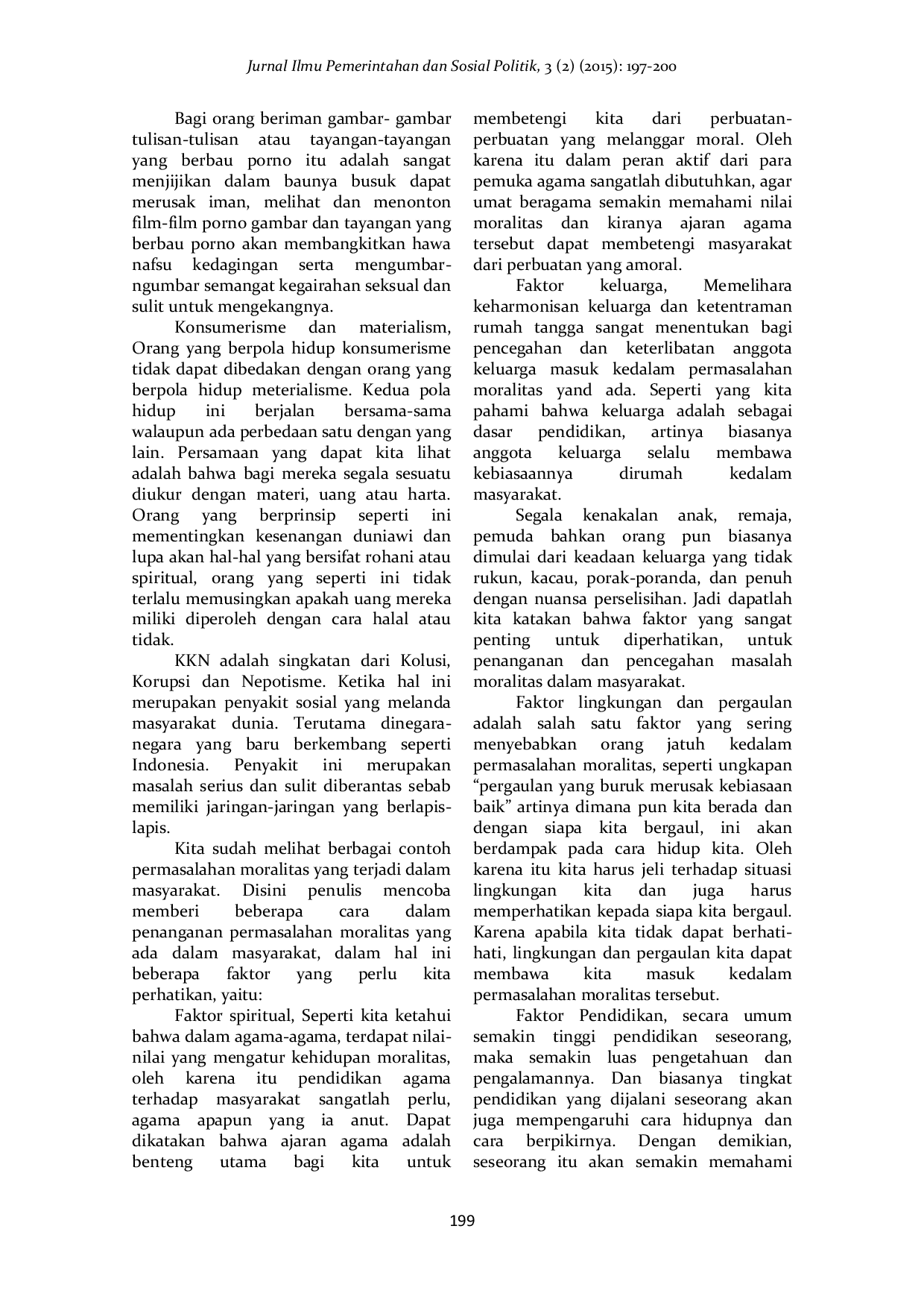 JURIS Solusi Pencegahan Permasalahan Moralitas dalam Masyarakat