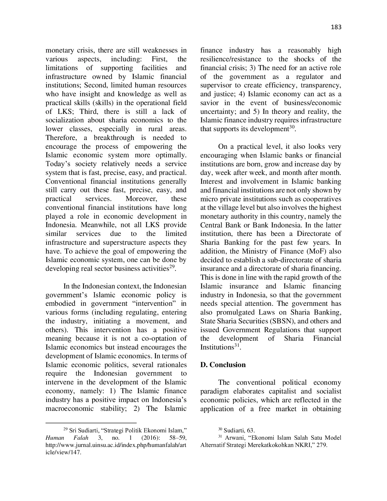 JURIS Political Paradigm of Conventional Economics and Islamic Economics Indonesian Sharia Bank Discourse