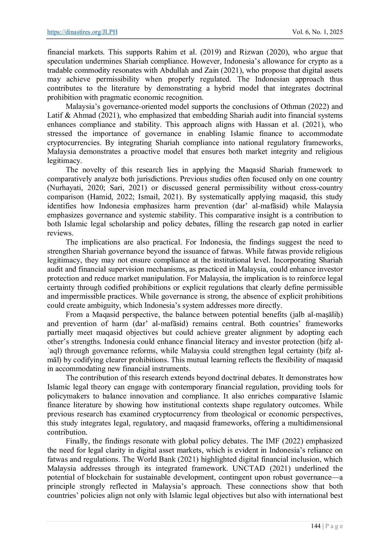 JURIS Sharia Cryptocurrency Regulations and Fatwas A Maqasid Shariah Analysis Regulasi dan Fatwa Kripto Syariah Analisis Maqasid Syariah