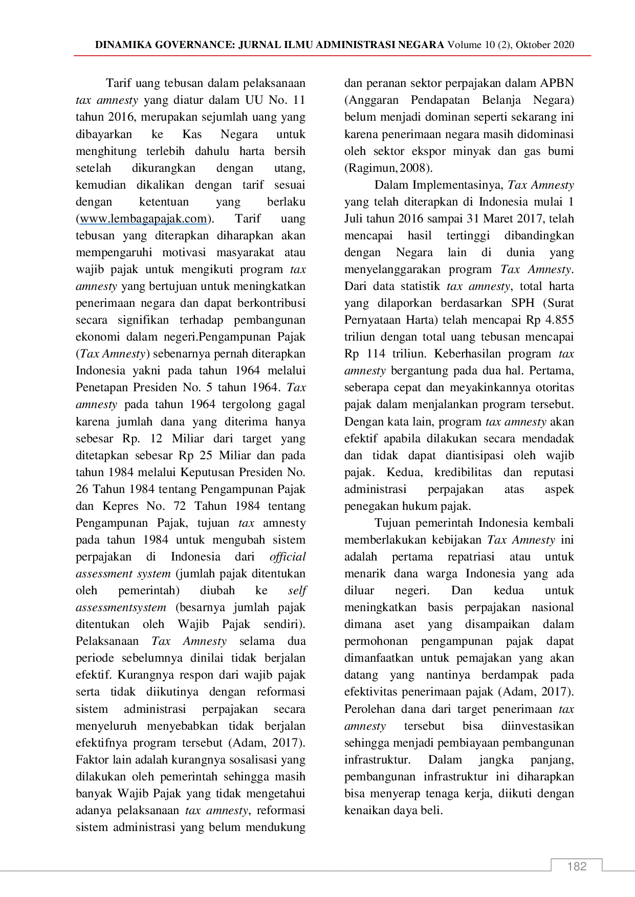 juris Analisis Penerimaan Pajak Penghasilan Badan di Kantor Pelayanan Pajak Pratama Mulyorejo Surabaya