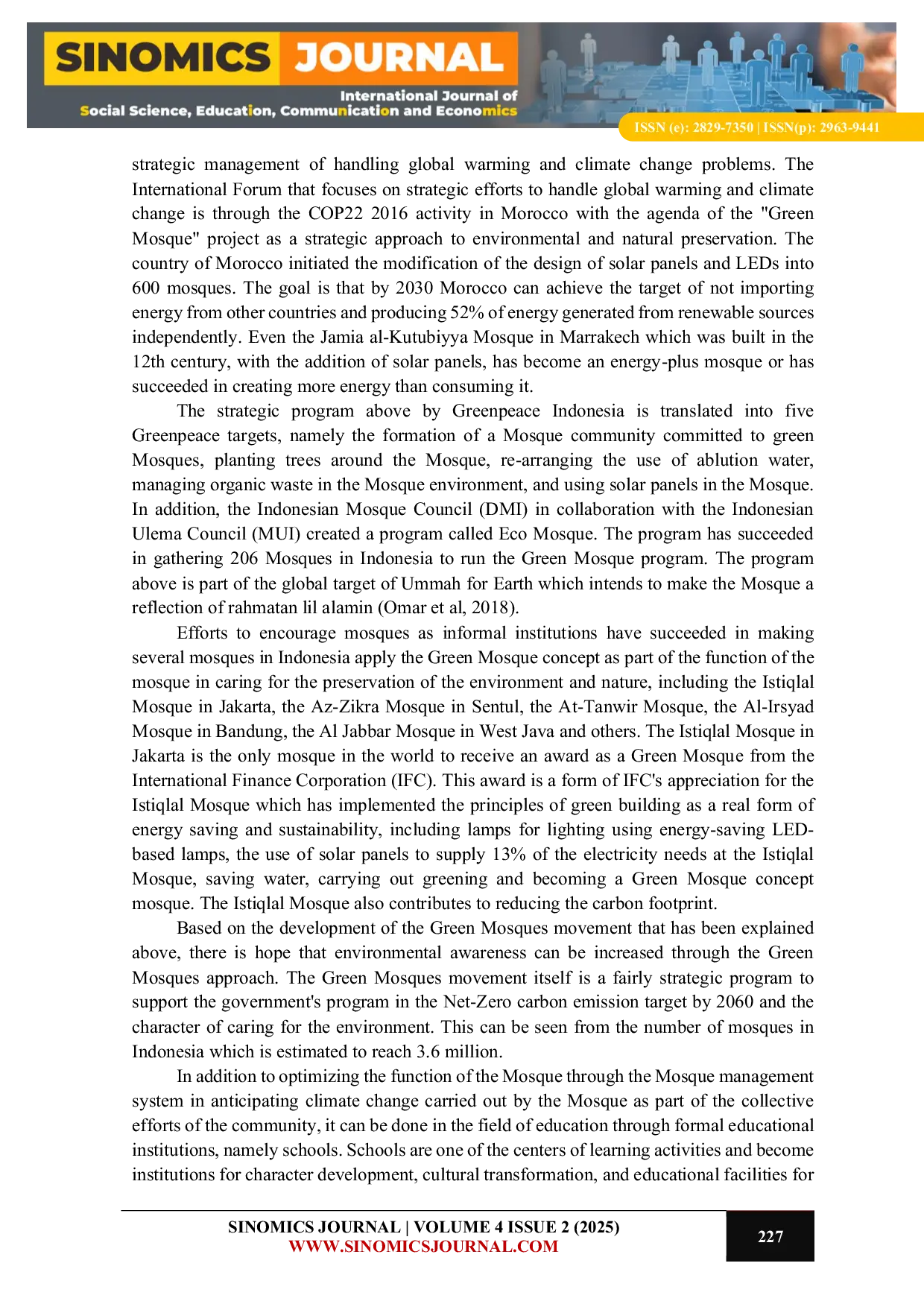 JURIS Environmental Care Character Education Management Based on Green Mosques Research at SMAN 3 Kuningan and SMPN 7 Cirebon