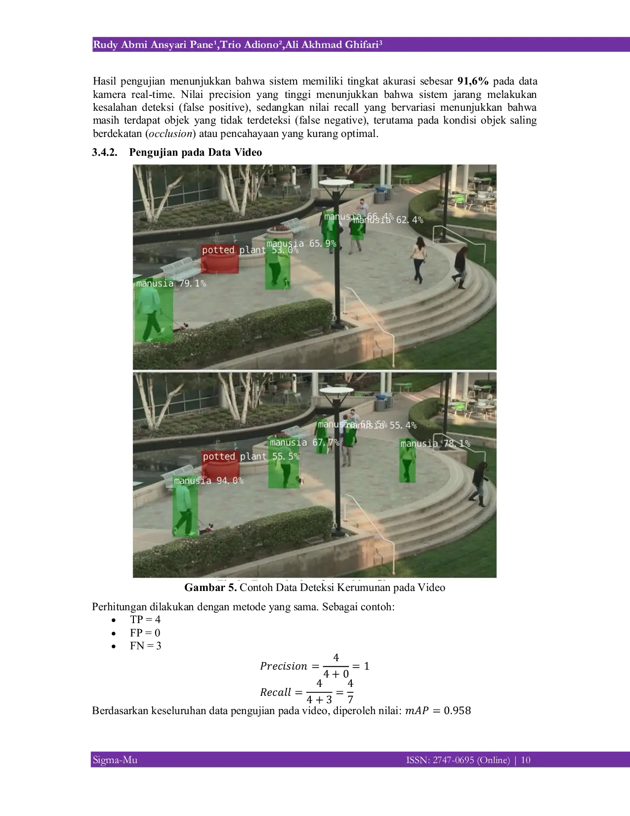 JURIS Pengembangan Sistem Deteksi Kerumunan Berbasis Edge Computing untuk Mendukung Monitoring Cerdas pada Lingkungan Smart City