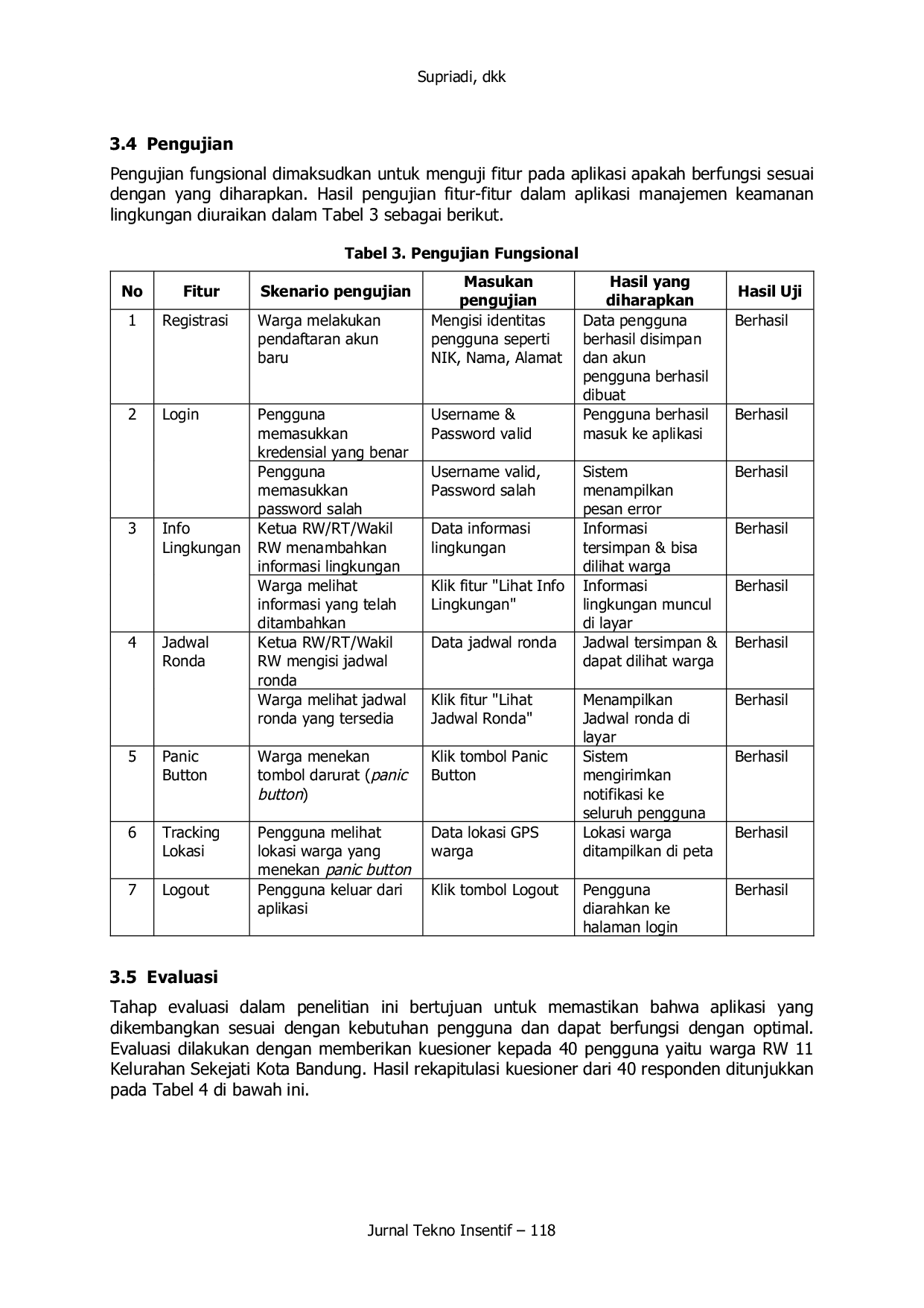 JURIS Pengembangan Aplikasi Manajemen Keamanan Lingkungan RW 11 Kelurahan Sekejati Kota Bandung Berbasis Android