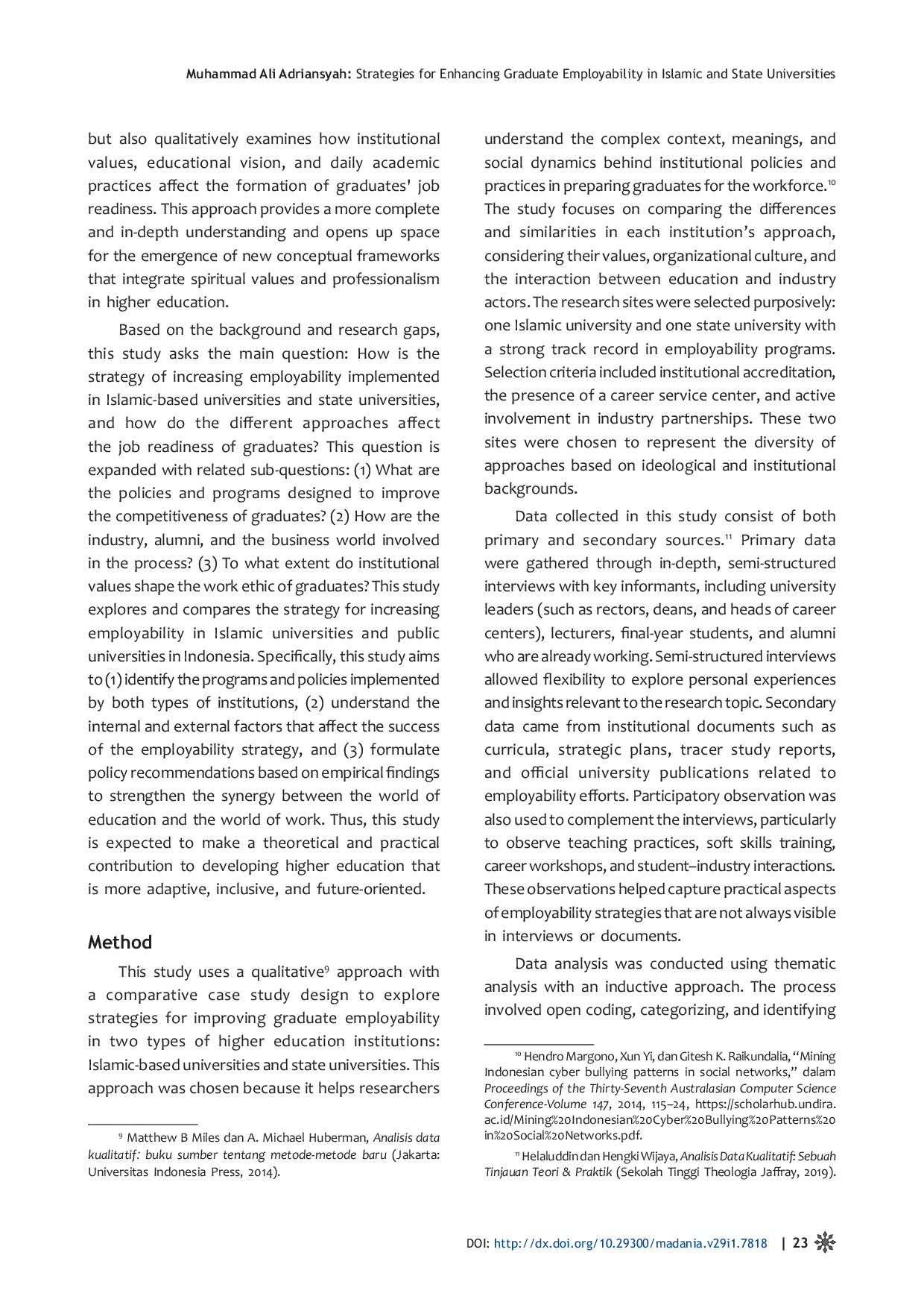 JURIS Strategies for Enhancing Graduate Employability in Islamic and State Universities A Comparative Study in Indonesia