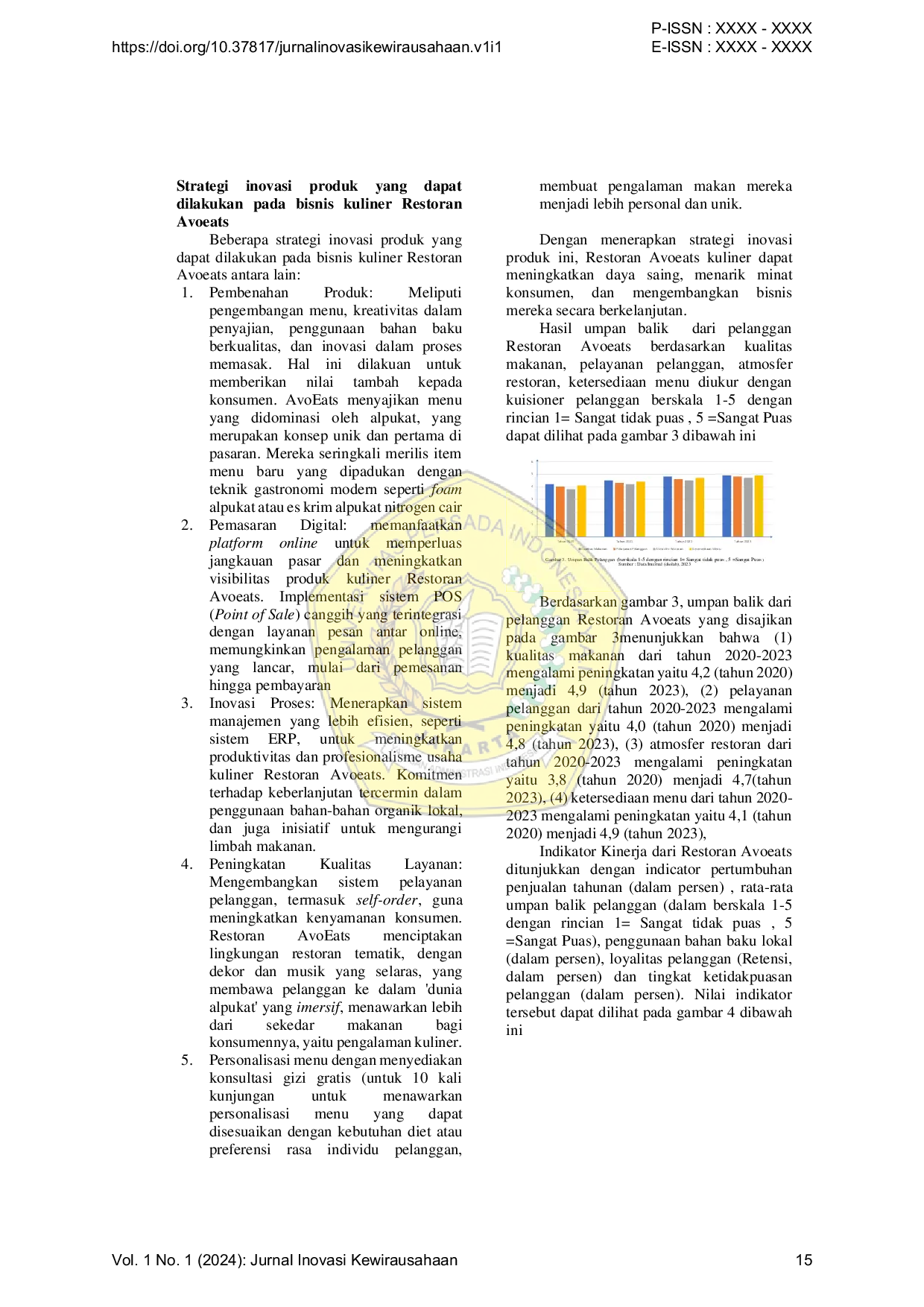 JURIS Inovasi Kewirausahaan dalam Industri Makanan Melalui Kreativitas dan Teknologi Studi Kasus Restoran AvoEats
