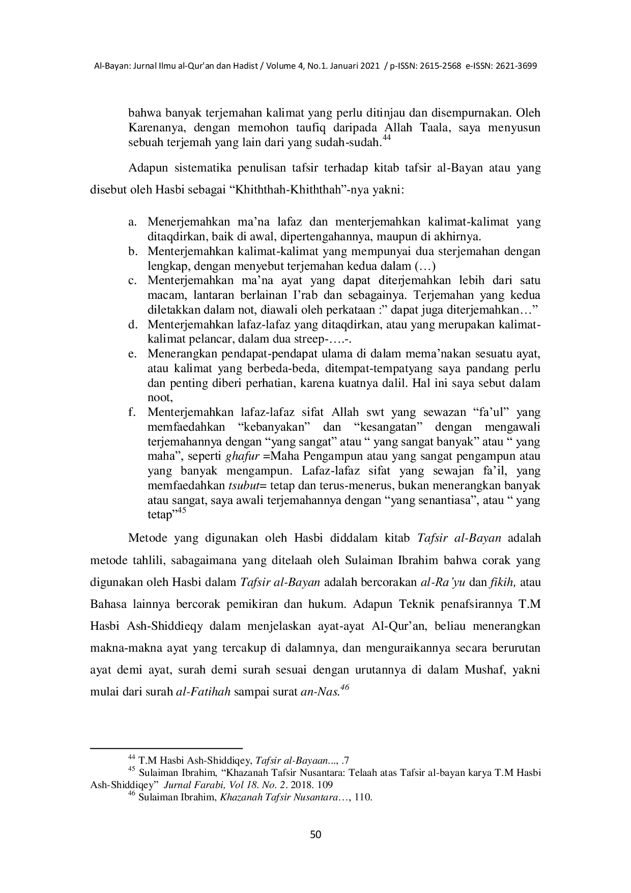 JURIS Kontribusi T M Hasbi Ash Shiddieqy Dalam Pengembangan Ilmu Al Qur an dan Tafsir Di Indonesia