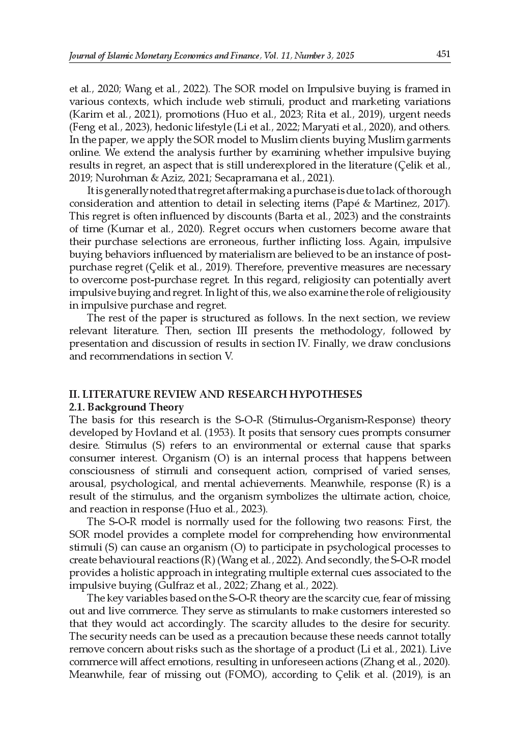juris Is Impulsive Buying for Muslim Fashion Products Invariably Followed by Post Purchase Regret The Role of S O R Theory