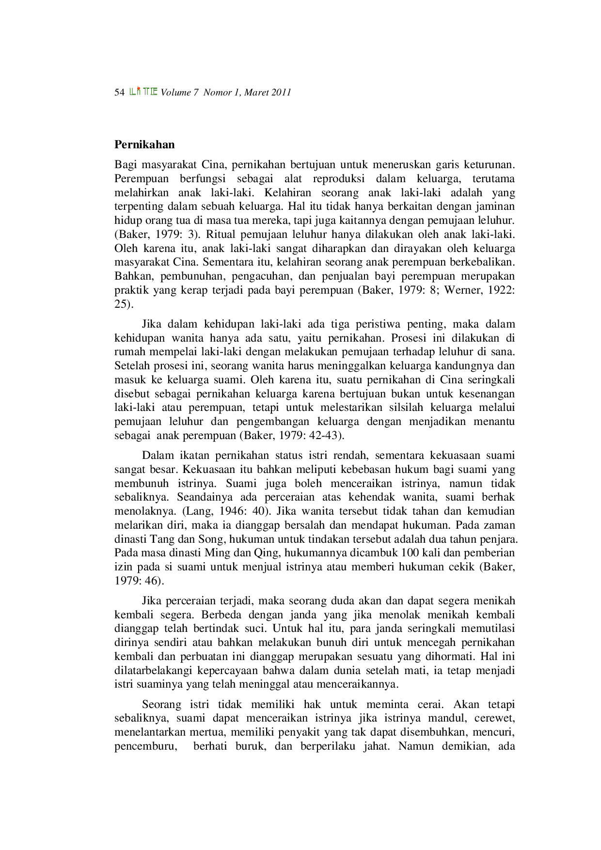 JURIS Pencitraan Perempuan Pendekatan Kultural Feminis Terhadap Cerpen Lihun Karya Luxun