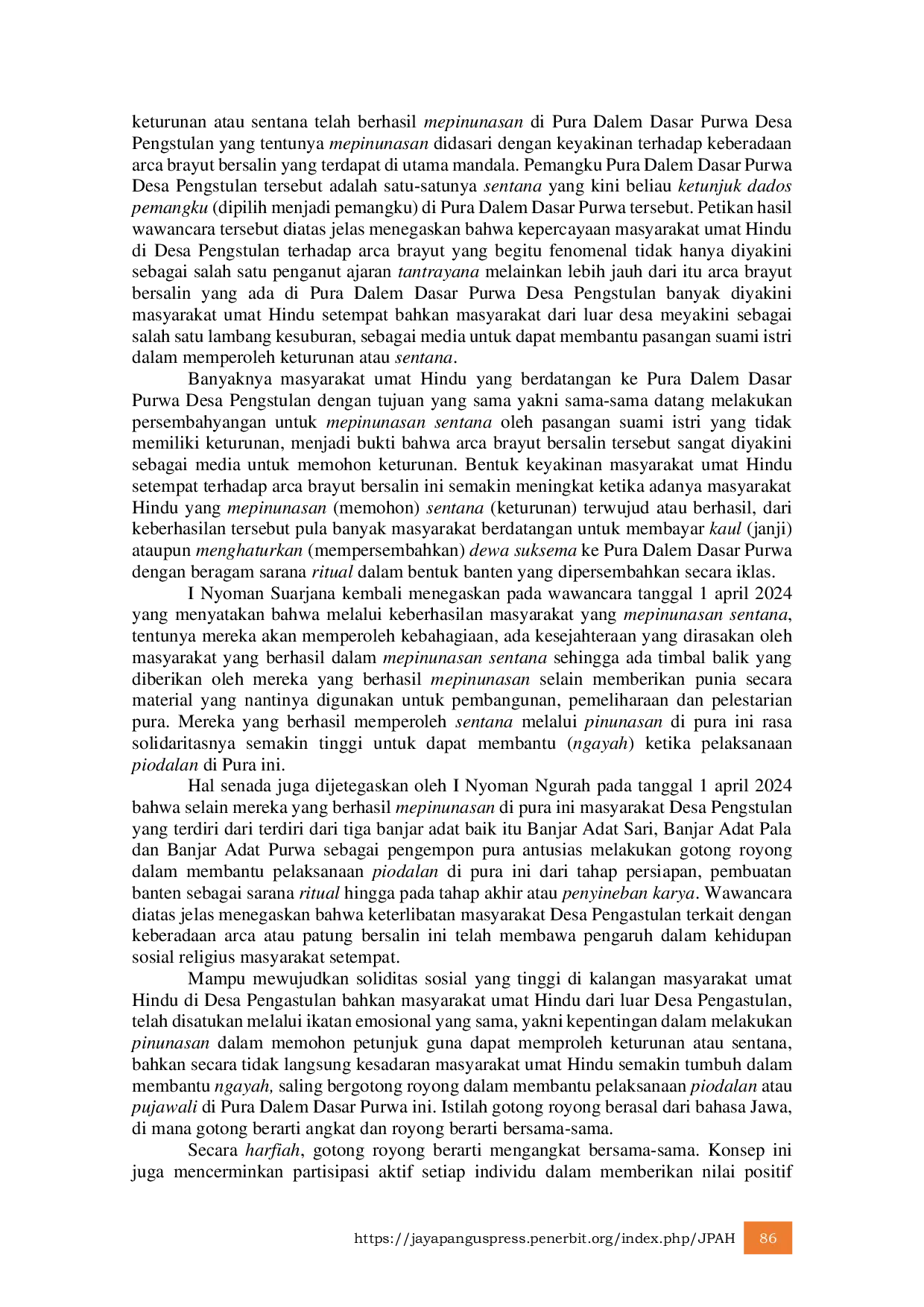 JURIS Jejak Historis Tantrayana di Pura Dalem Dasar Purwa Desa Pengastulan Kabupaten Buleleng