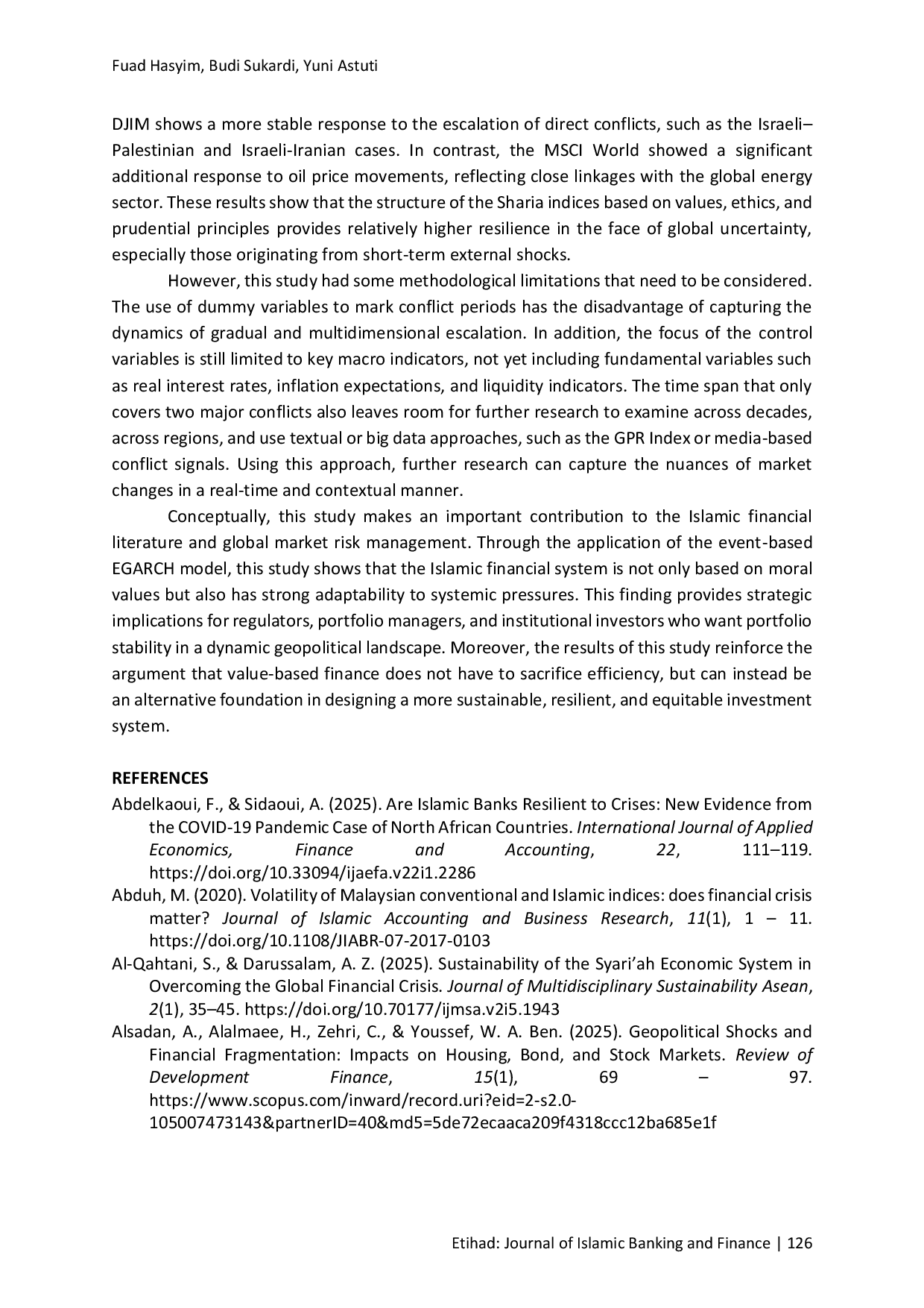 JURIS A World on Fire Markets in Turmoil Uncovering the Resilience of Islamic Stocks Amid Global Conflict