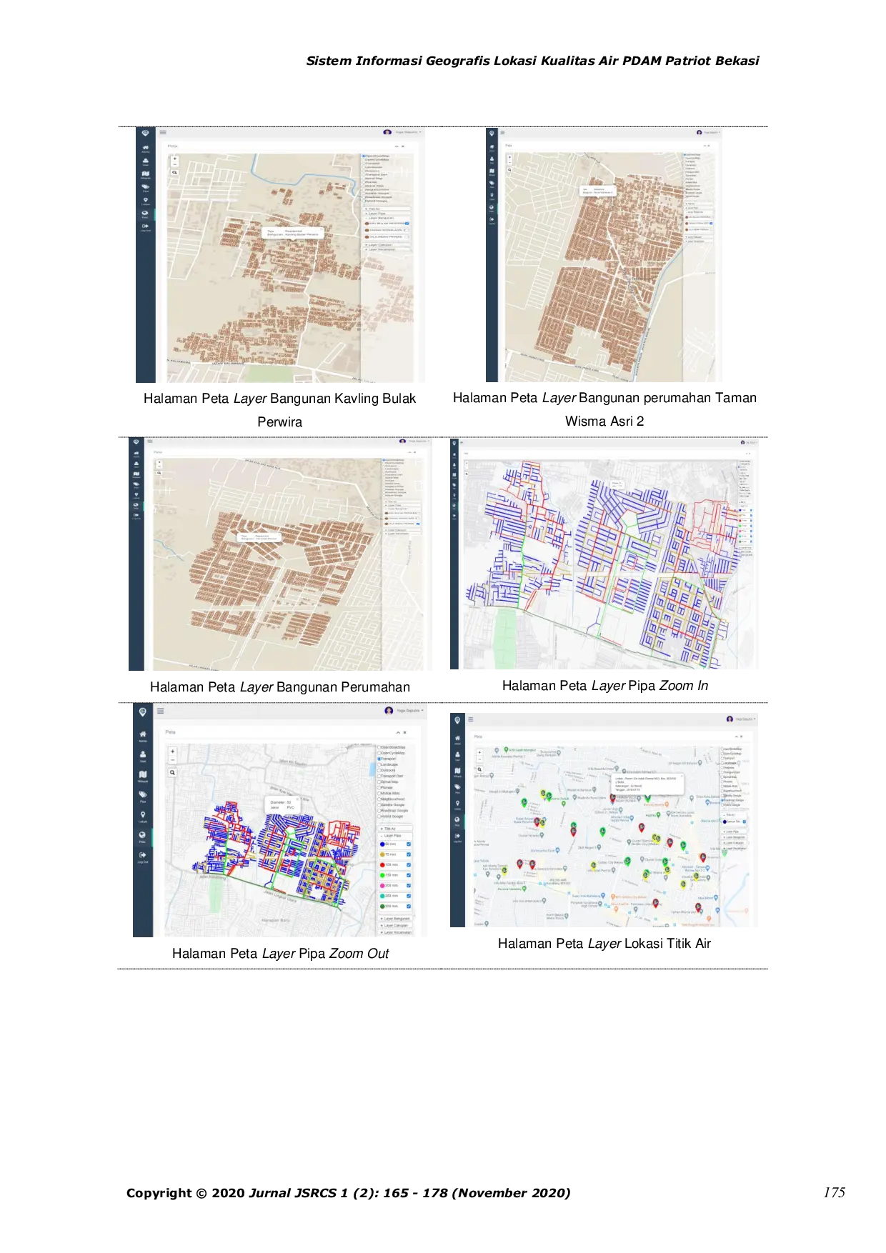 JURIS Sistem Informasi Geografis Lokasi Kualitas Air Pada PDAM Patriot Bekasi