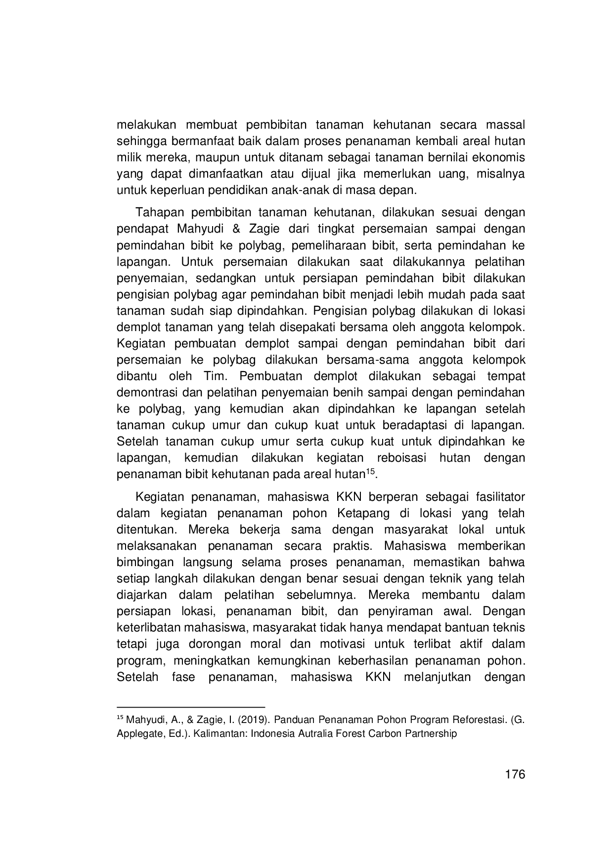 juris Pelatihan Pembibitan Tanaman Hutan Bagi Kelompok Pemuda