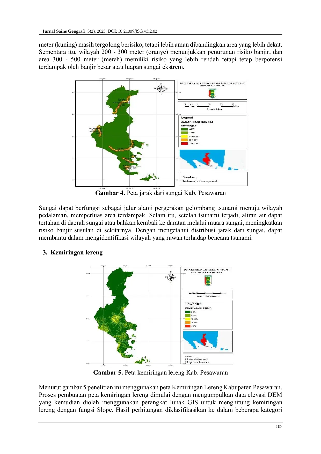 JURIS Mitigasi Risiko Tsunami Menggunakan Sistem Informasi Geografis di Kabupaten Pesawaran Provinsi Lampung